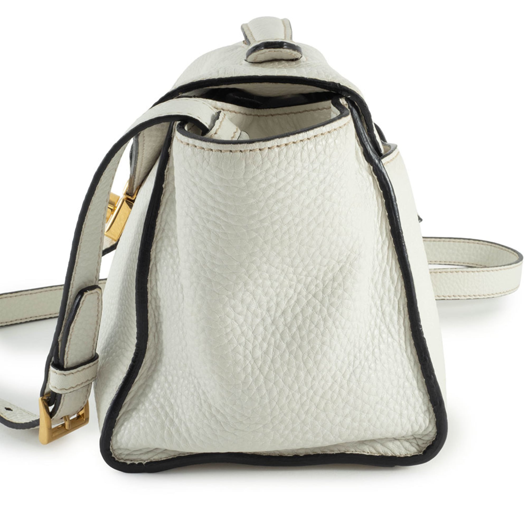 Prada White Leather Handbag (Pre-Owned)