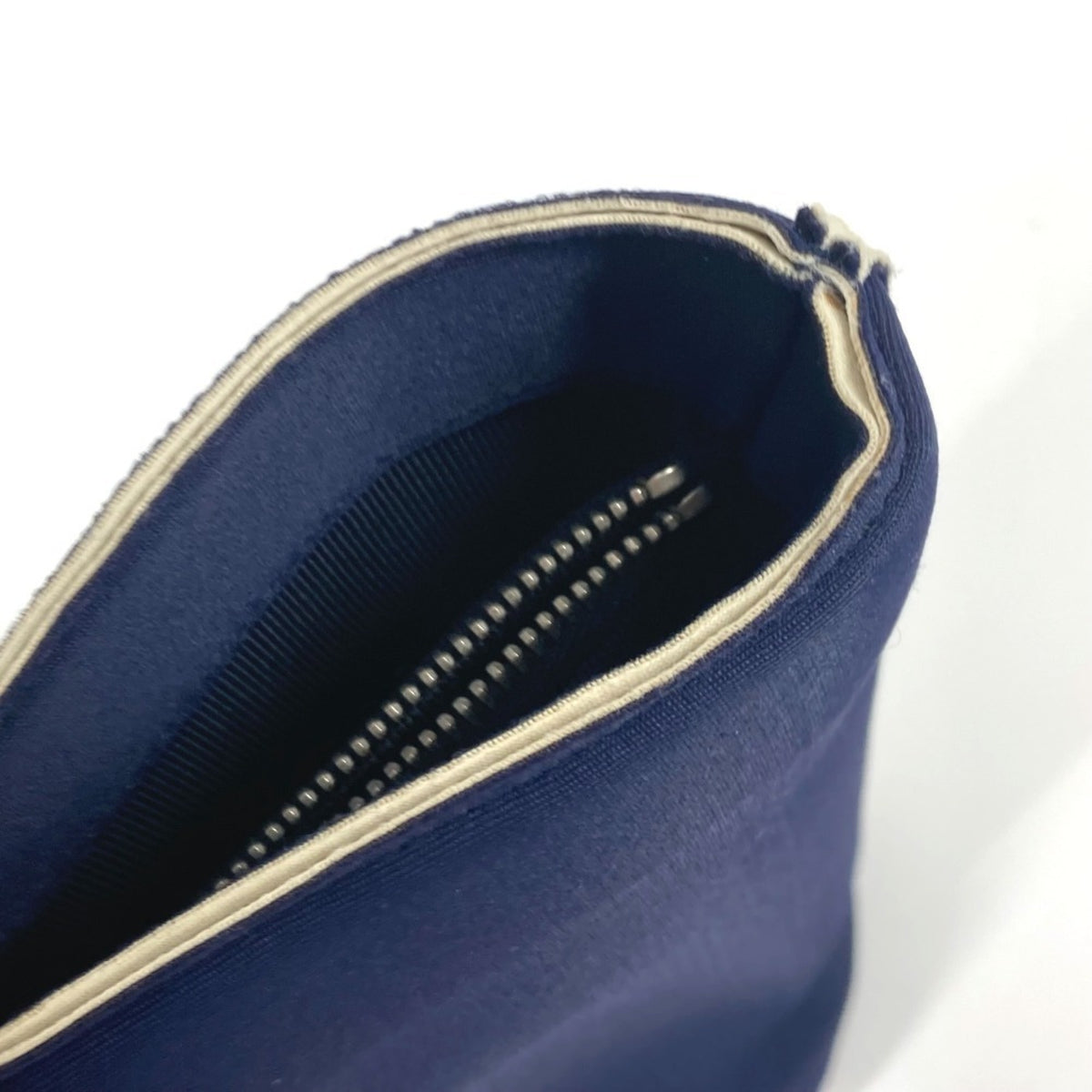 Chanel Navy Polyamide Handbag Tote Bag (Pre-Owned)
