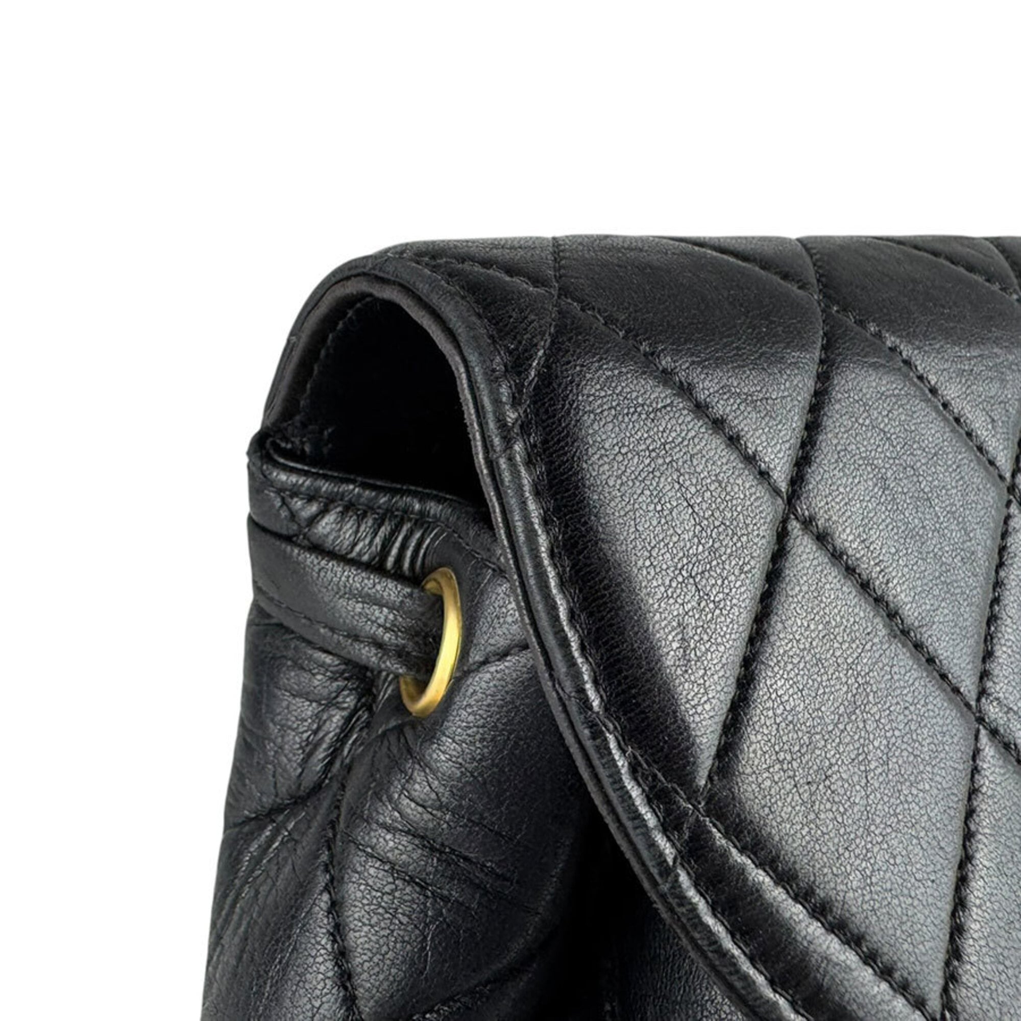 Chanel Black Leather Backpack (Pre-Owned)