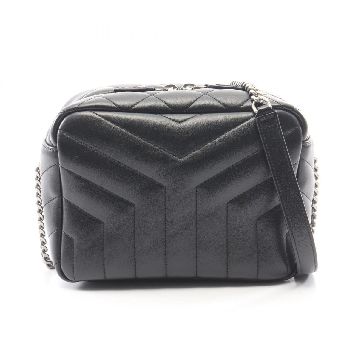 Yves Saint Laurent Black Leather Handbag Shoulder Bag (Pre-Owned)