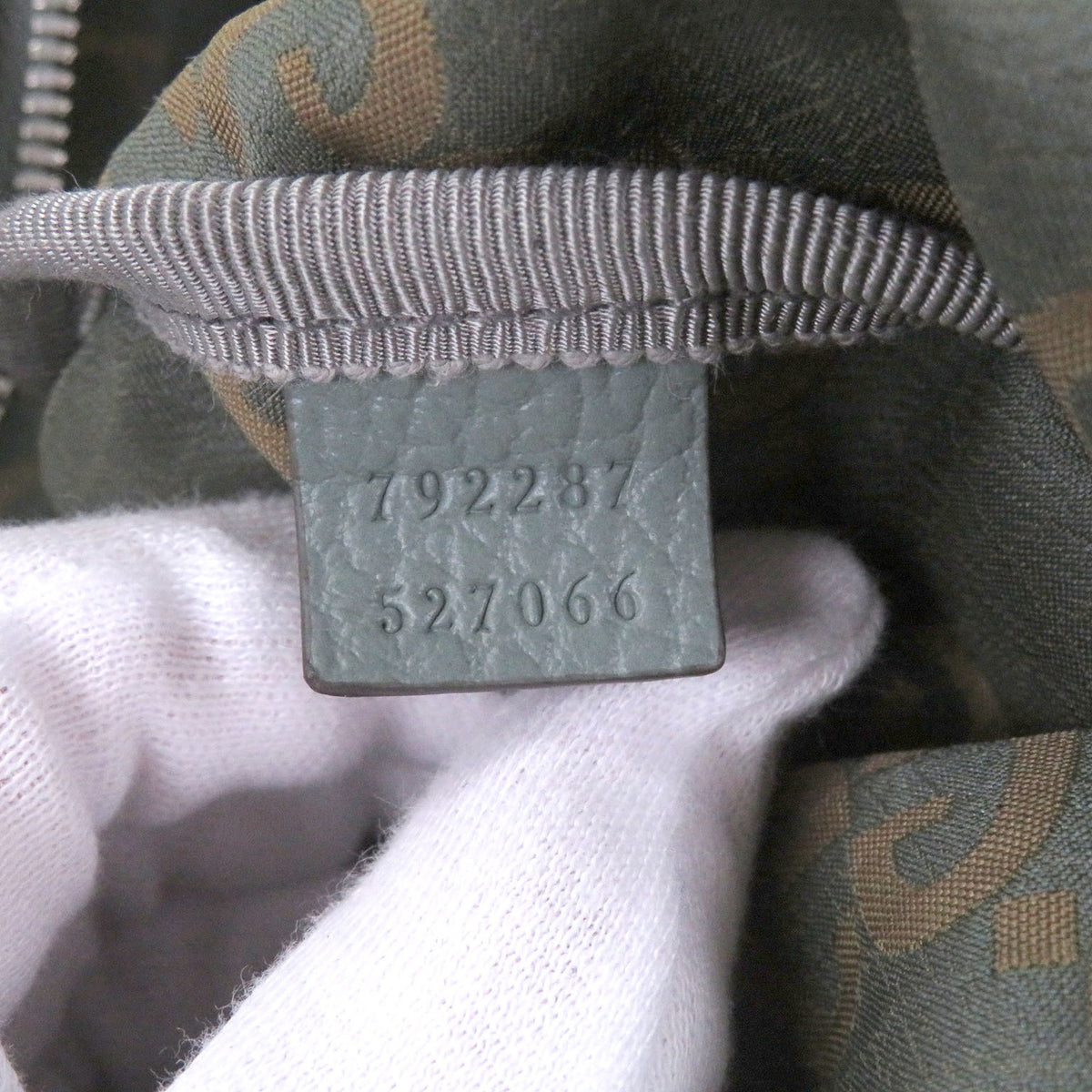 Gucci Khaki Nylon Sling Bag (Pre-Owned)