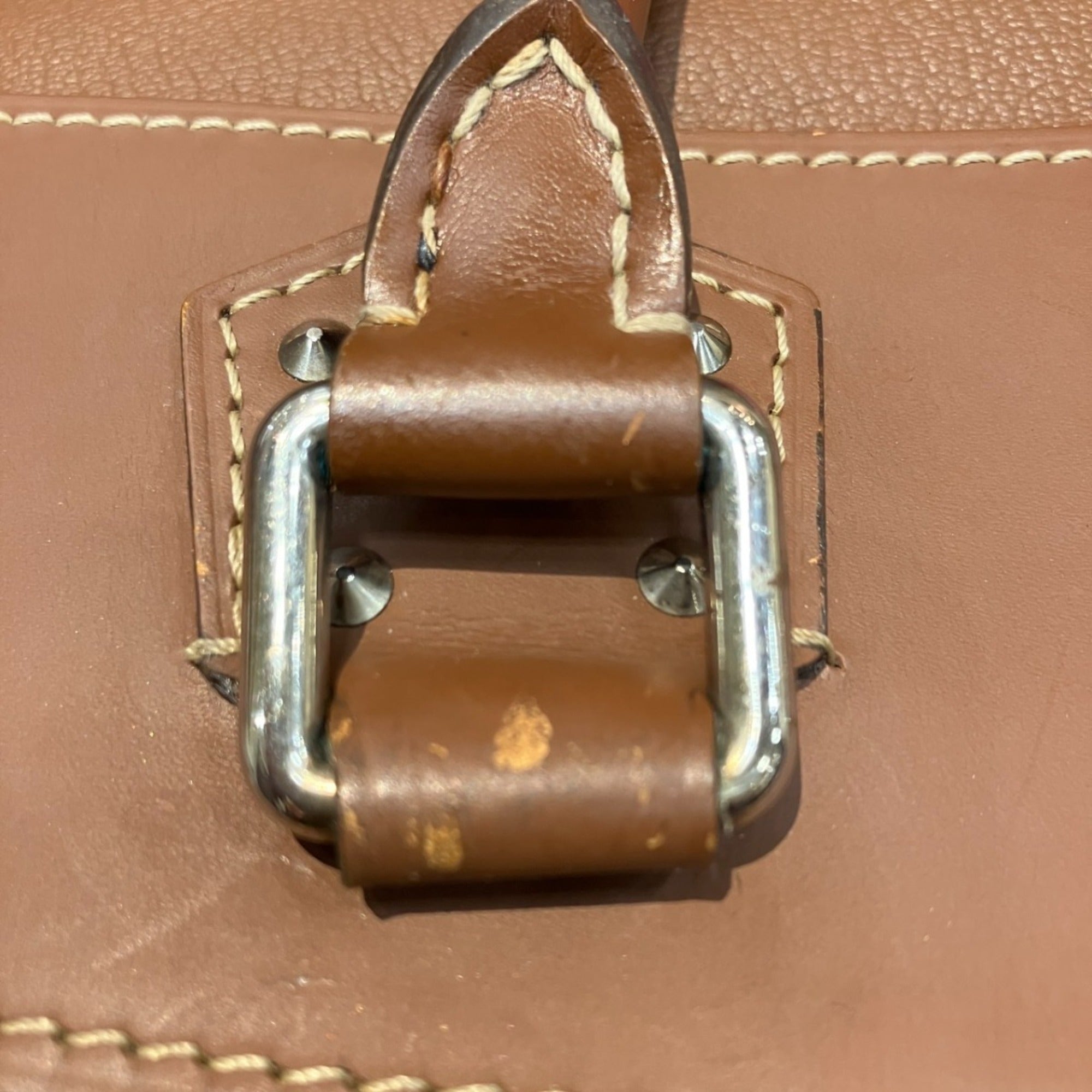 Louis Vuitton Brown Leather Handbag (Pre-Owned)