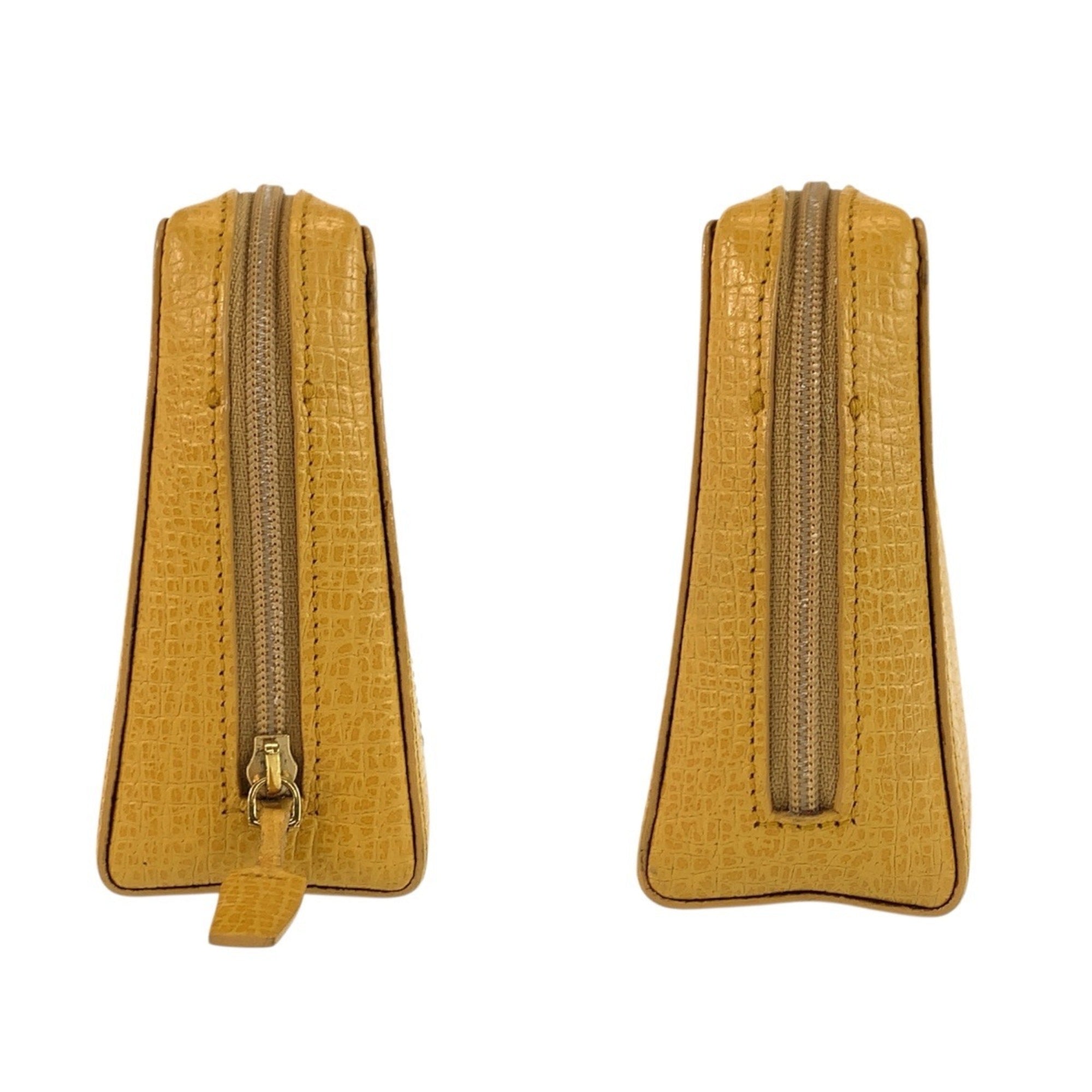 Loewe Yellow Leather Handbag Pouch (Pre-Owned)