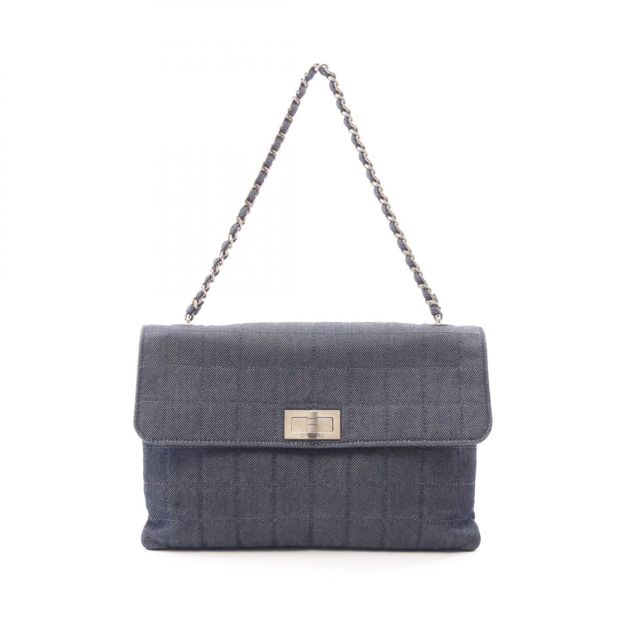 Chanel Navy Denim Handbag (Pre-Owned)