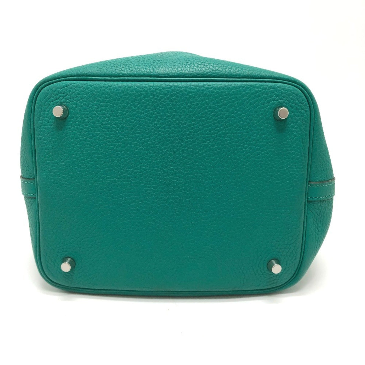 Hermes Picotin Green Taurillon Clemence Leather Handbag (Pre-Owned)