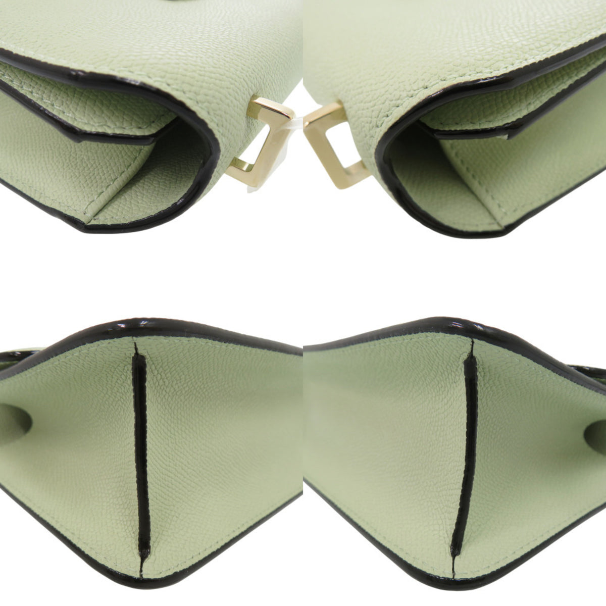 Valextra Green Leather Shoulder Bag (Pre-Owned)