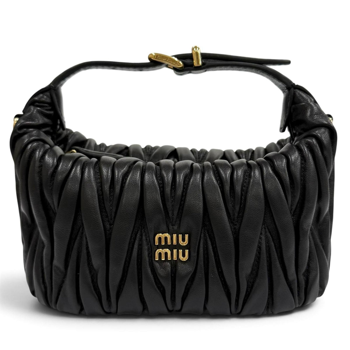 Miu Miu Black Leather Shoulder Bag (Pre-Owned)