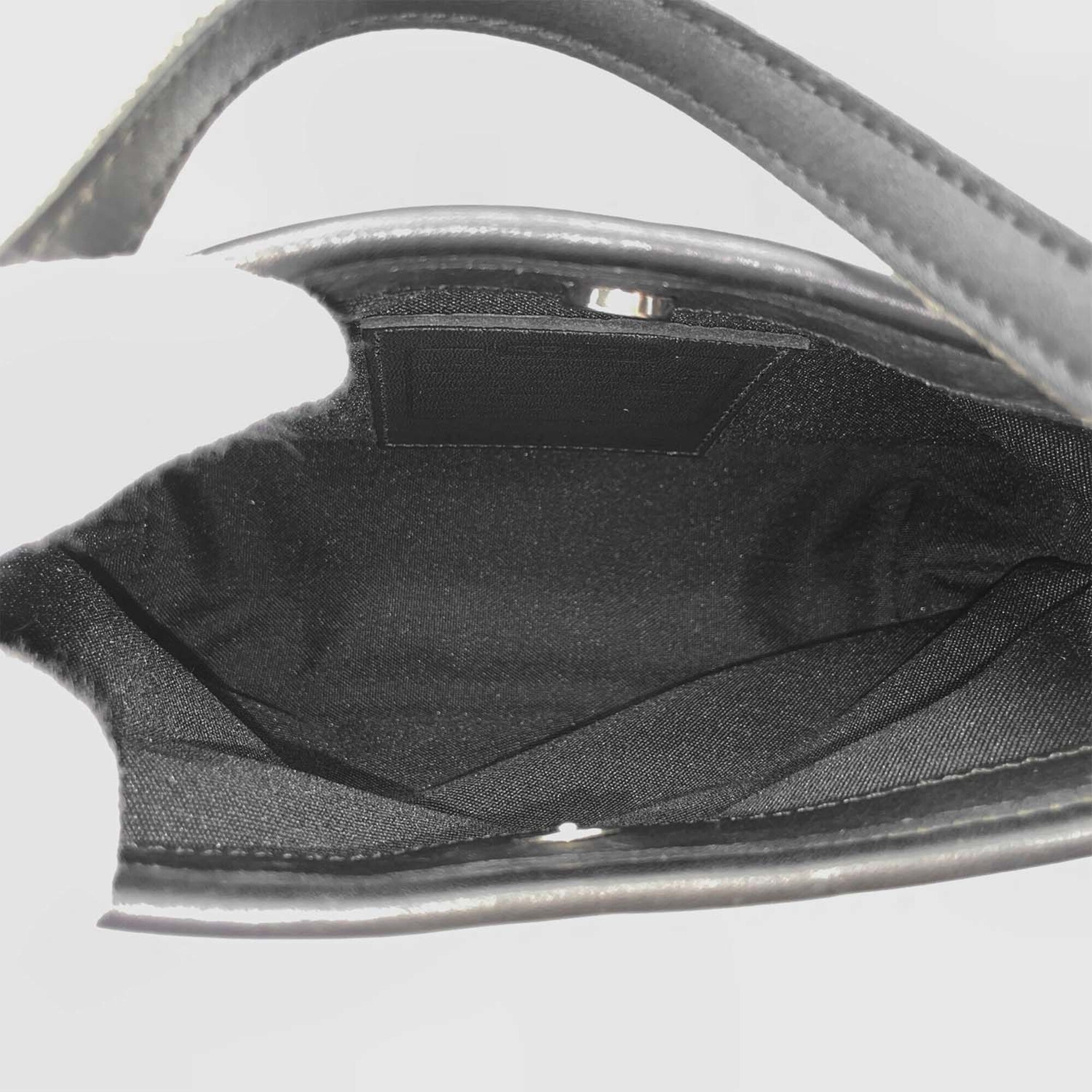 Coach Black Nylon Leather Handbag Pouch (Pre-Owned)