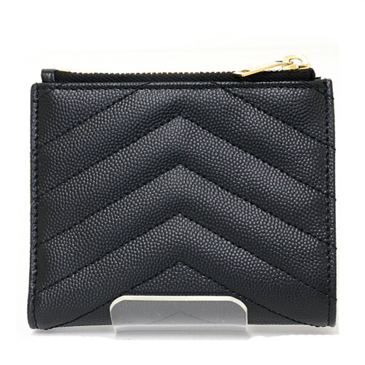 Saint Laurent Black Leather Wallet (Bi-Fold) (Pre-Owned)