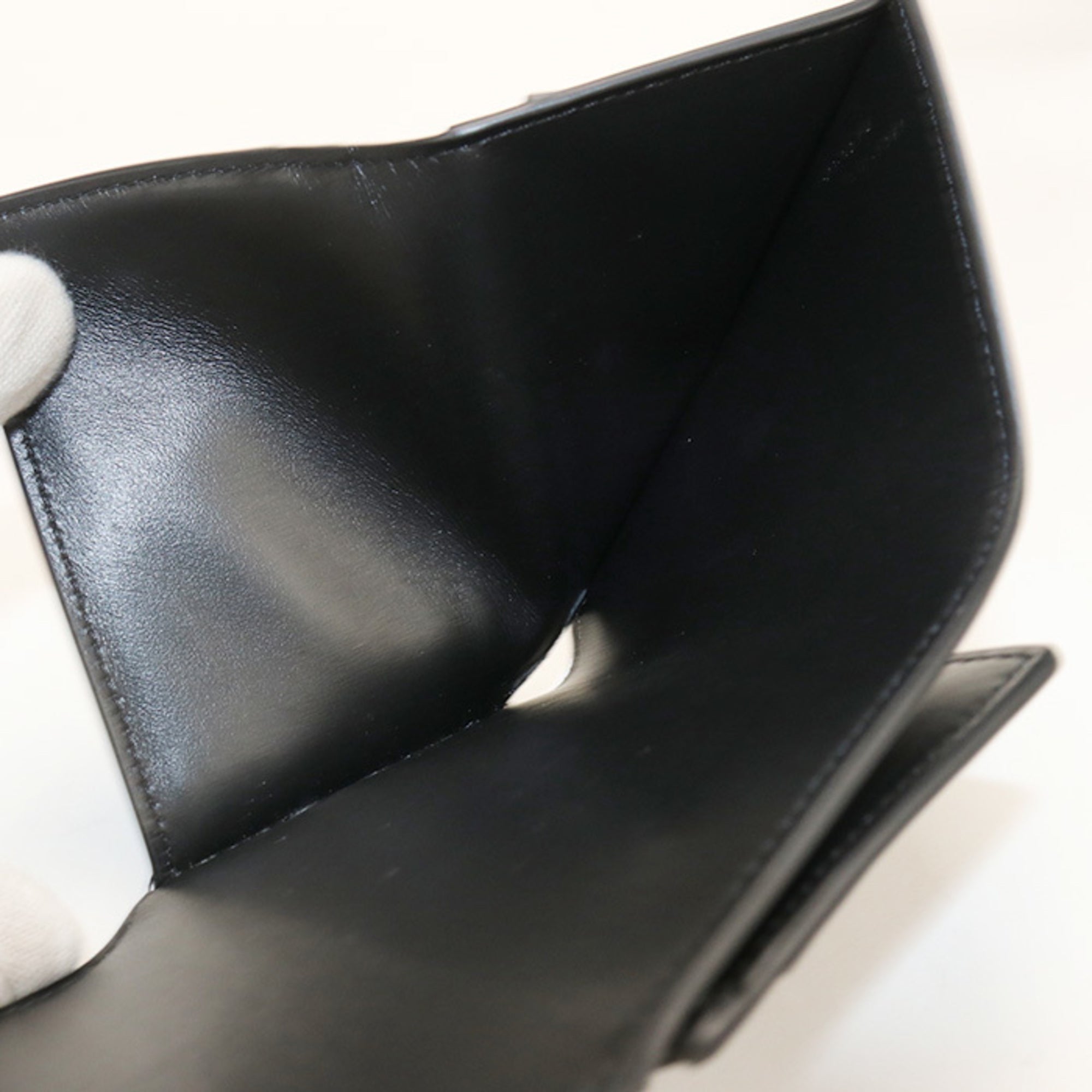 Celine Black Leather Wallet (Tri-Fold) (Pre-Owned)