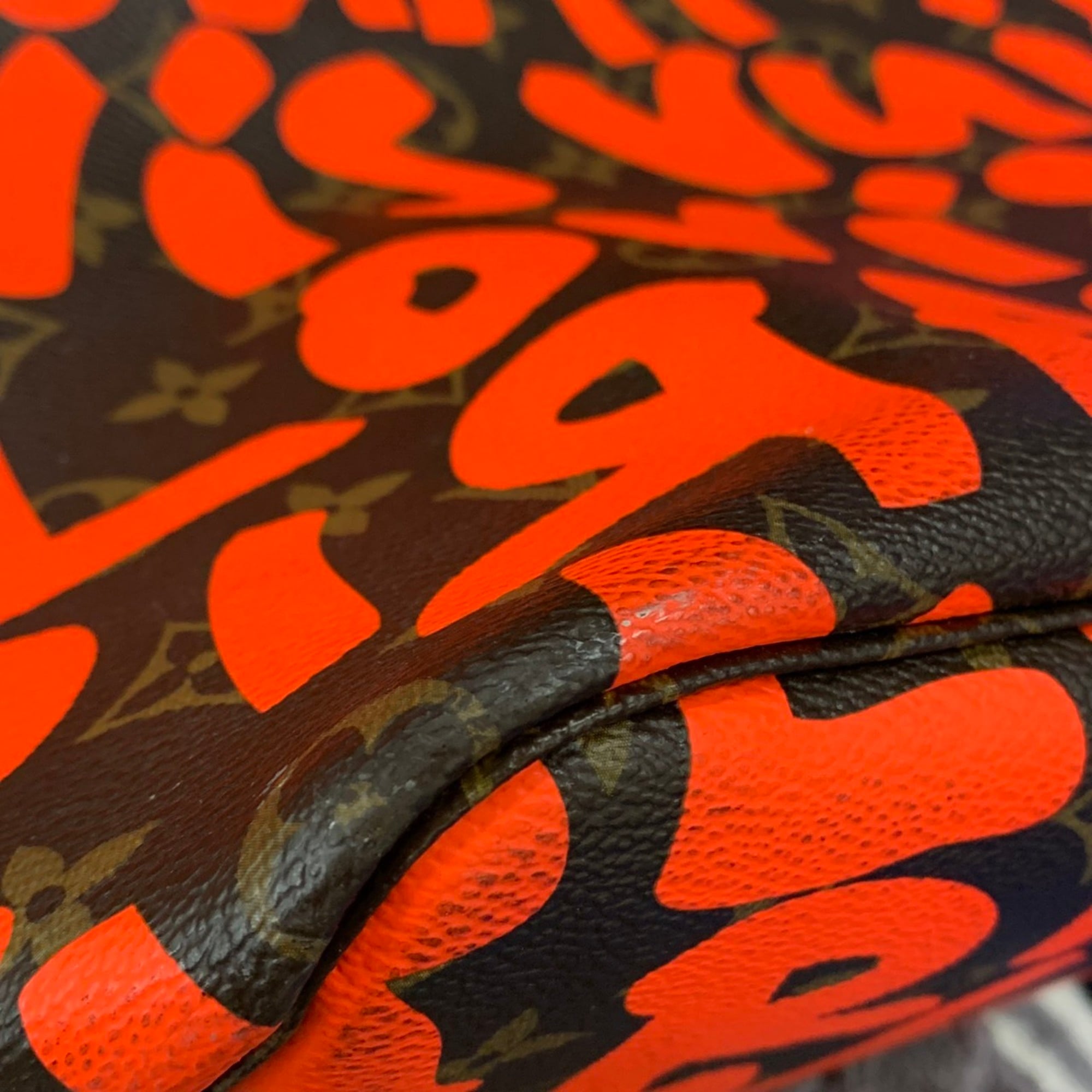 Louis Vuitton Monogram Orange Monogram Graffiti Shoulder Bag Tote Bag (Pre-Owned)
