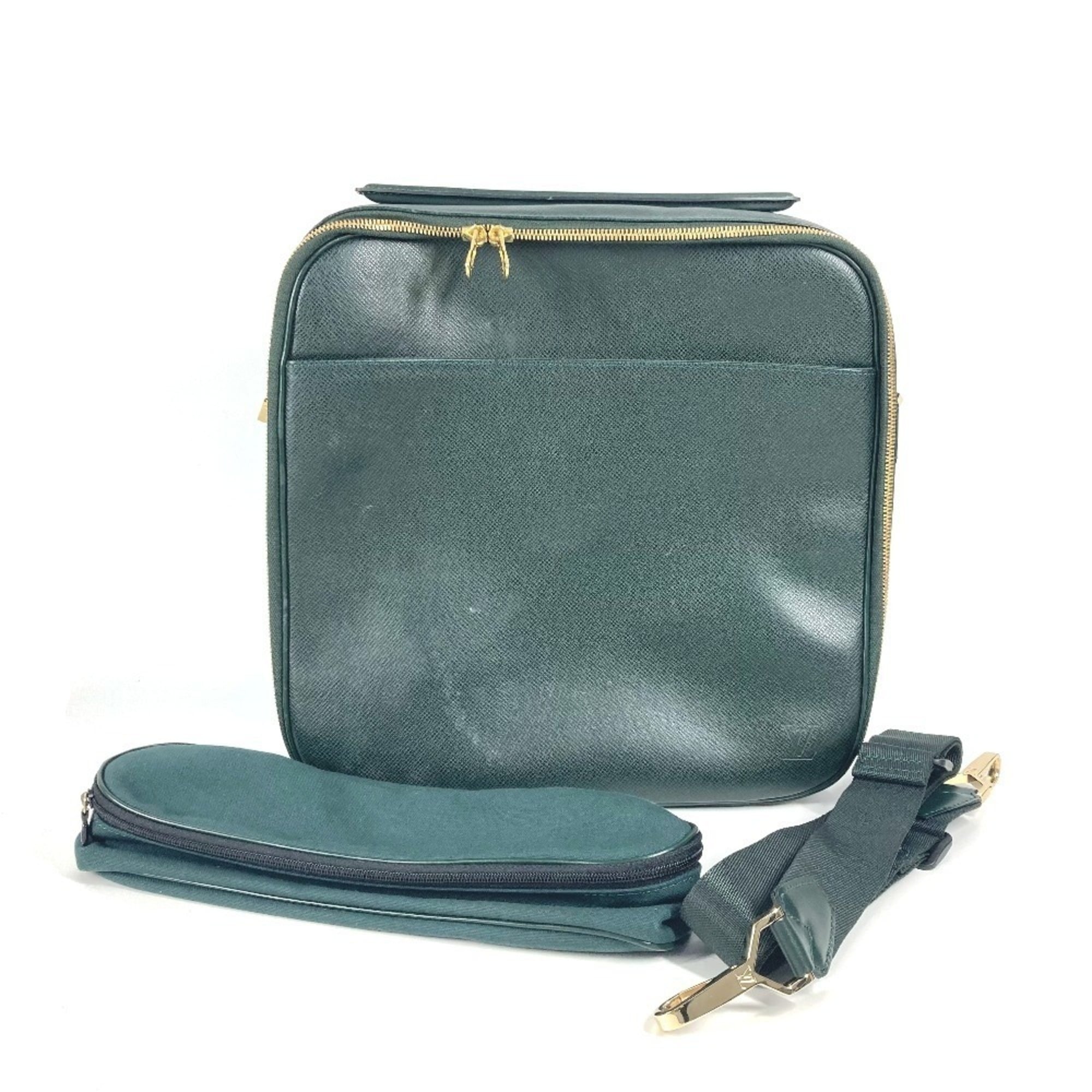 Louis Vuitton Episea Khaki Taiga Leather Handbag Shoulder Bag (Pre-Owned)