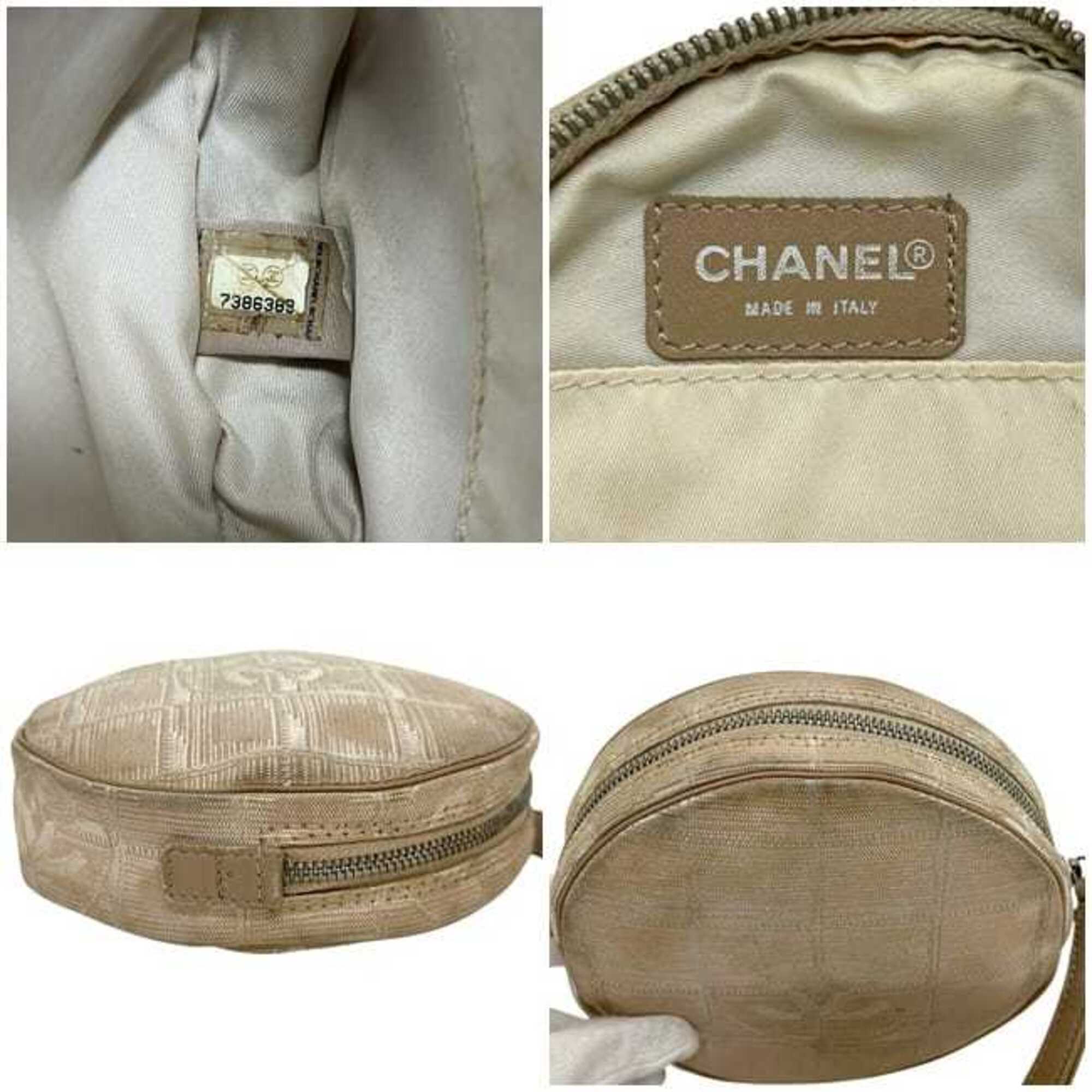 Chanel Beige Nylon Pouch (Pre-Owned)