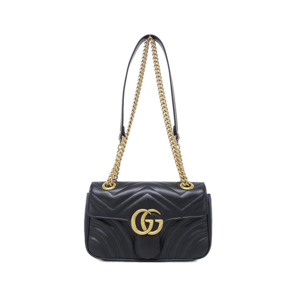 Gucci Black Quilting Leather Shoulder Bag (Pre-Owned)