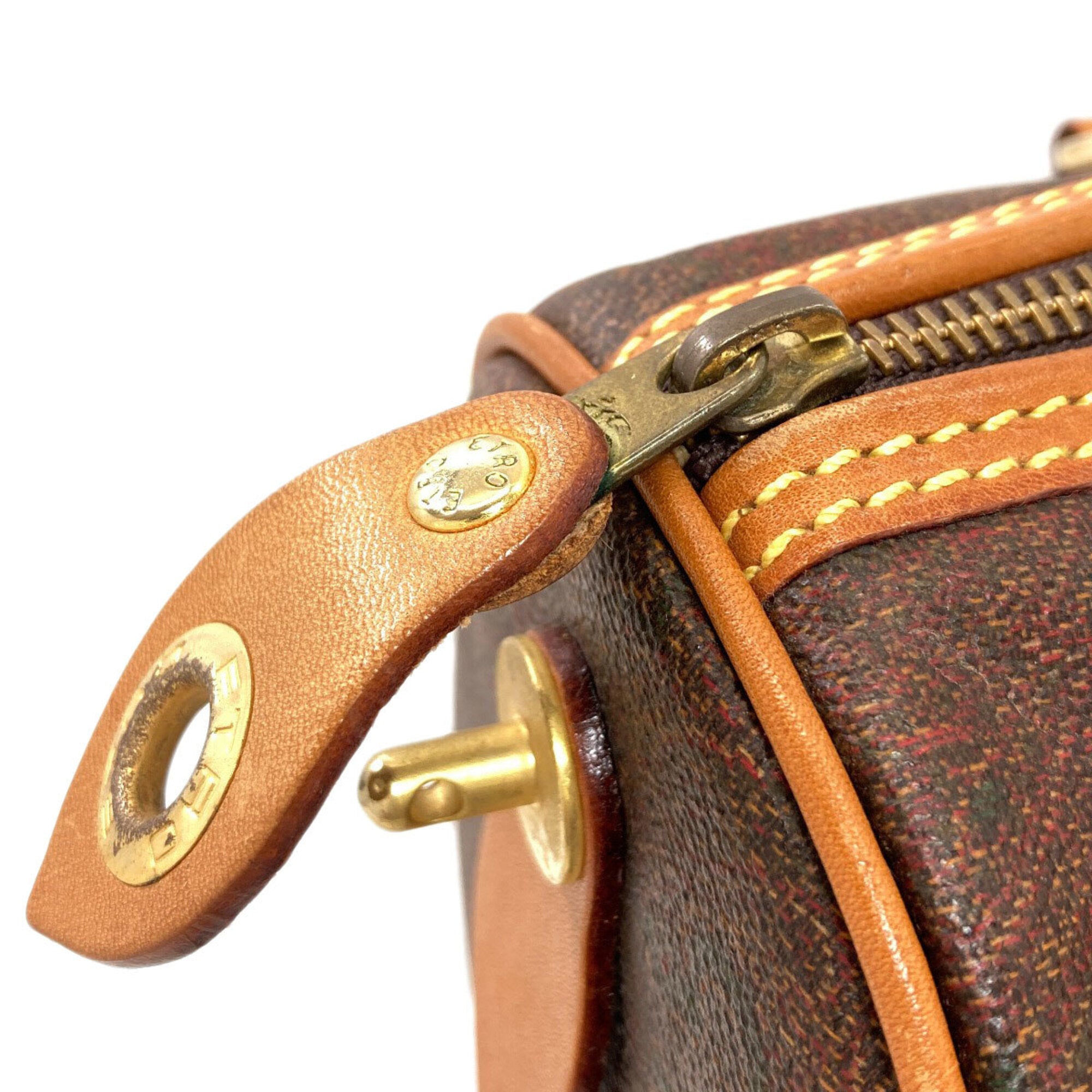 Etro Brown Pvc Boston Bag (Pre-Owned)