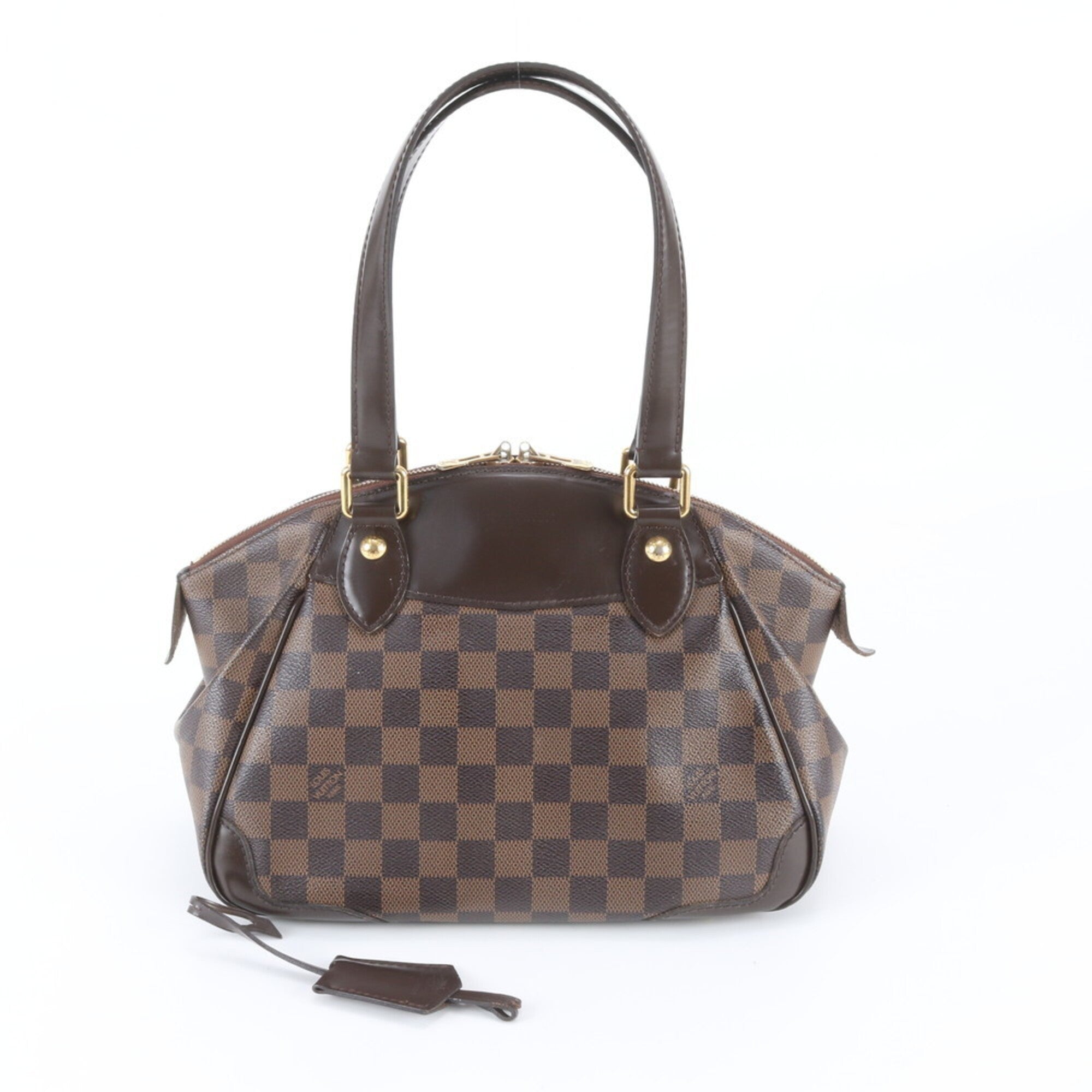 Louis Vuitton Ebene Leather Coated Canvas Handbag Shoulder Bag Tote Bag (Pre-Owned)