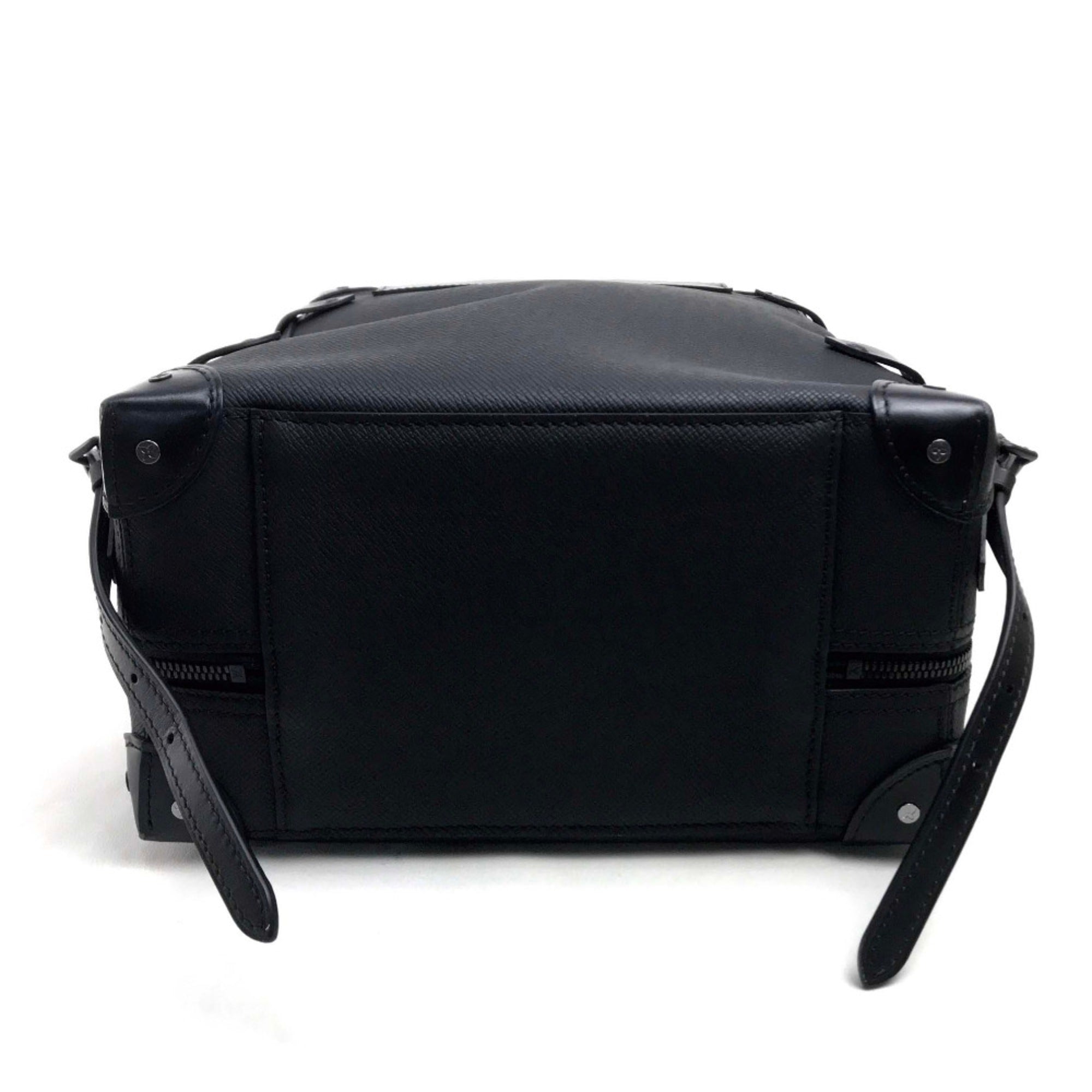 Louis Vuitton Black Leather Backpack (Pre-Owned)