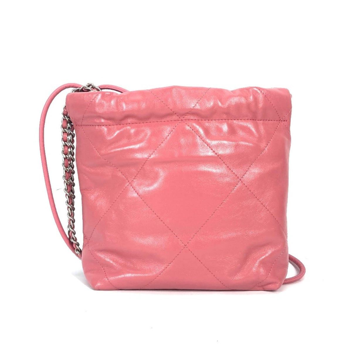 Chanel Pink Leather Handbag Shoulder Bag (Pre-Owned)