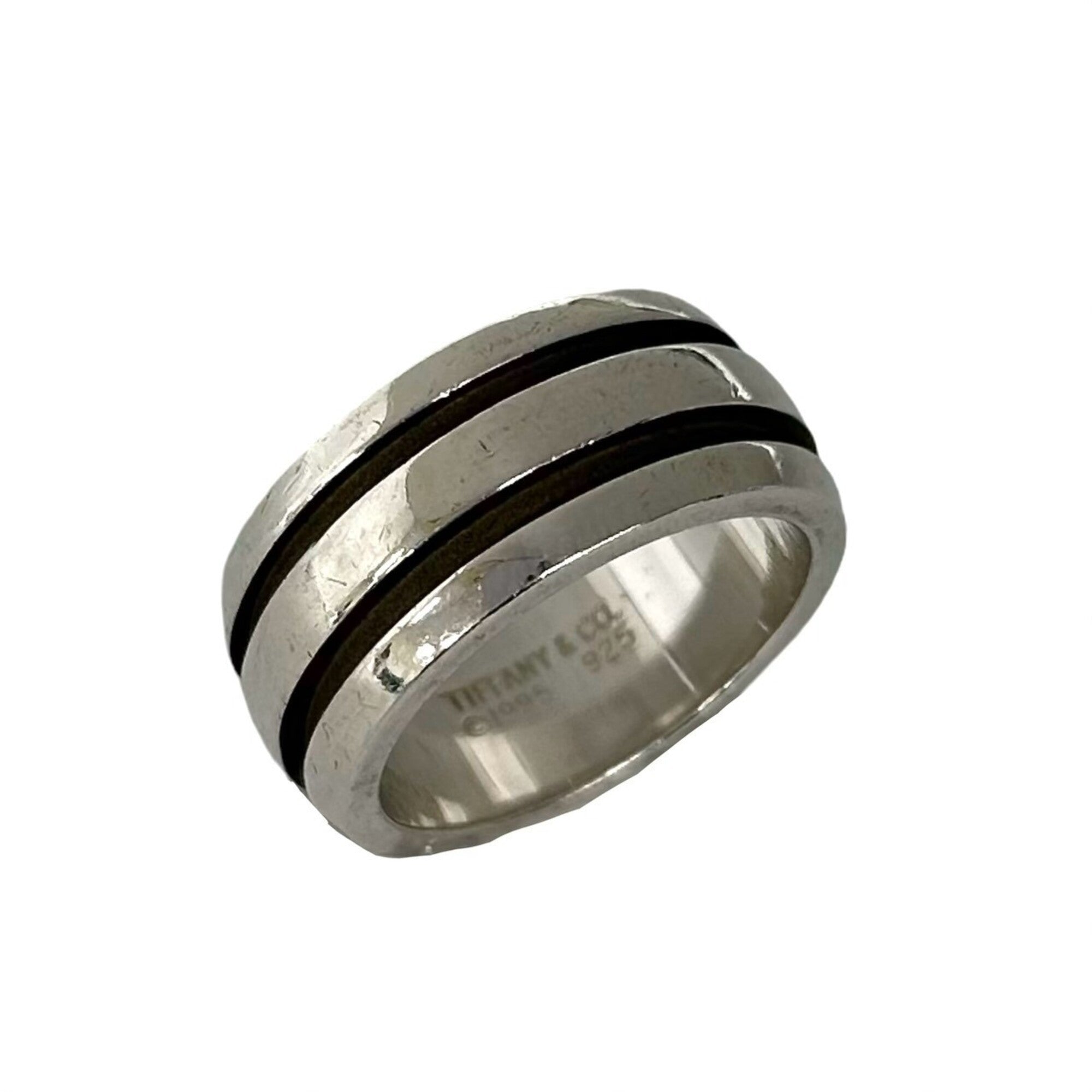 Tiffany Silver Silver 925 Band Ring (Pre-Owned)