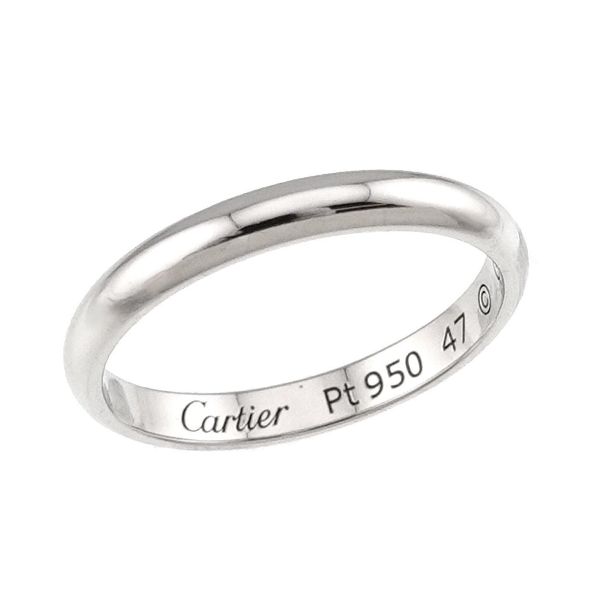 Cartier Platinum 950 Band Ring (Pre-Owned)
