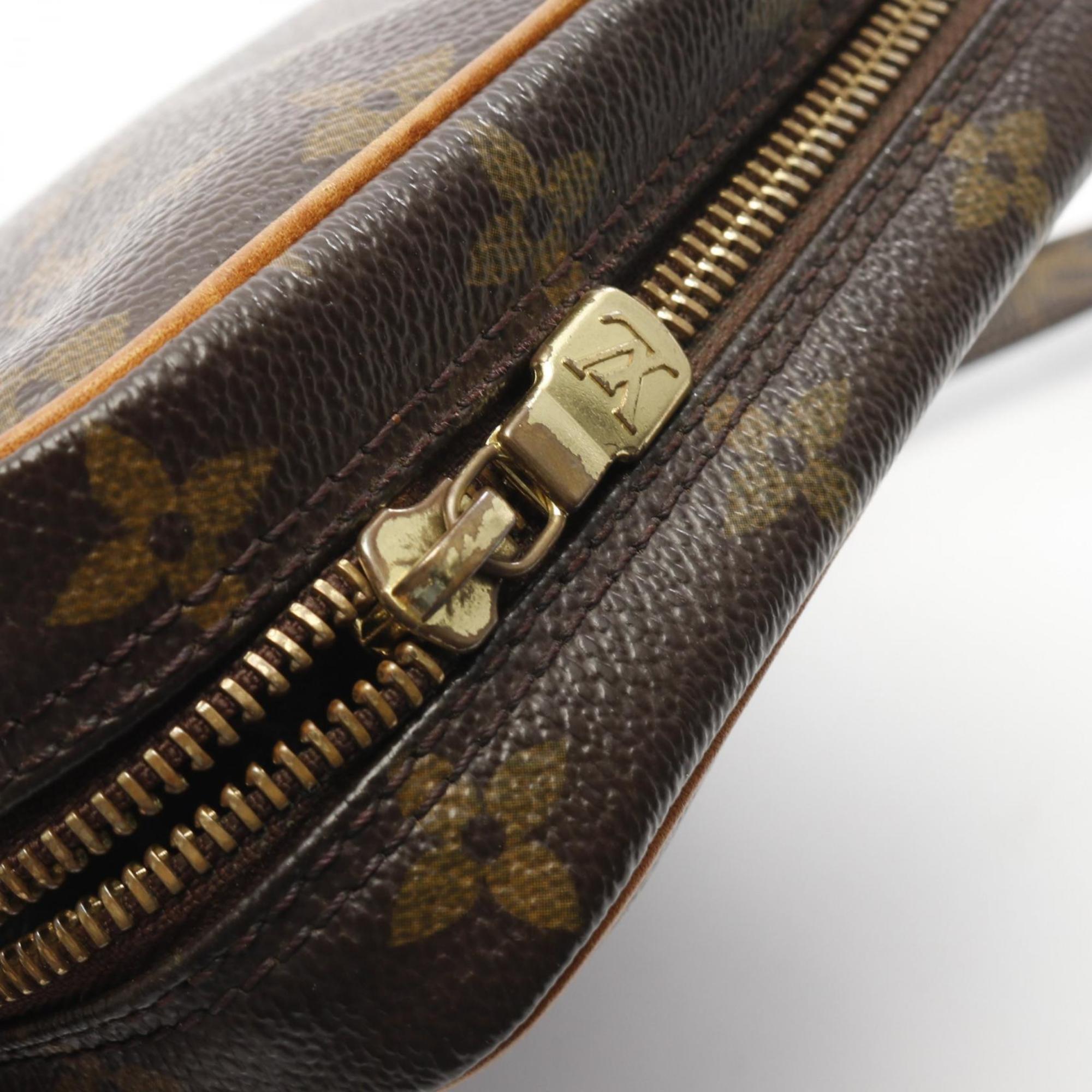 Louis Vuitton Brown Pvc Monogram Coated Canvas Leather Shoulder Bag (Pre-Owned)