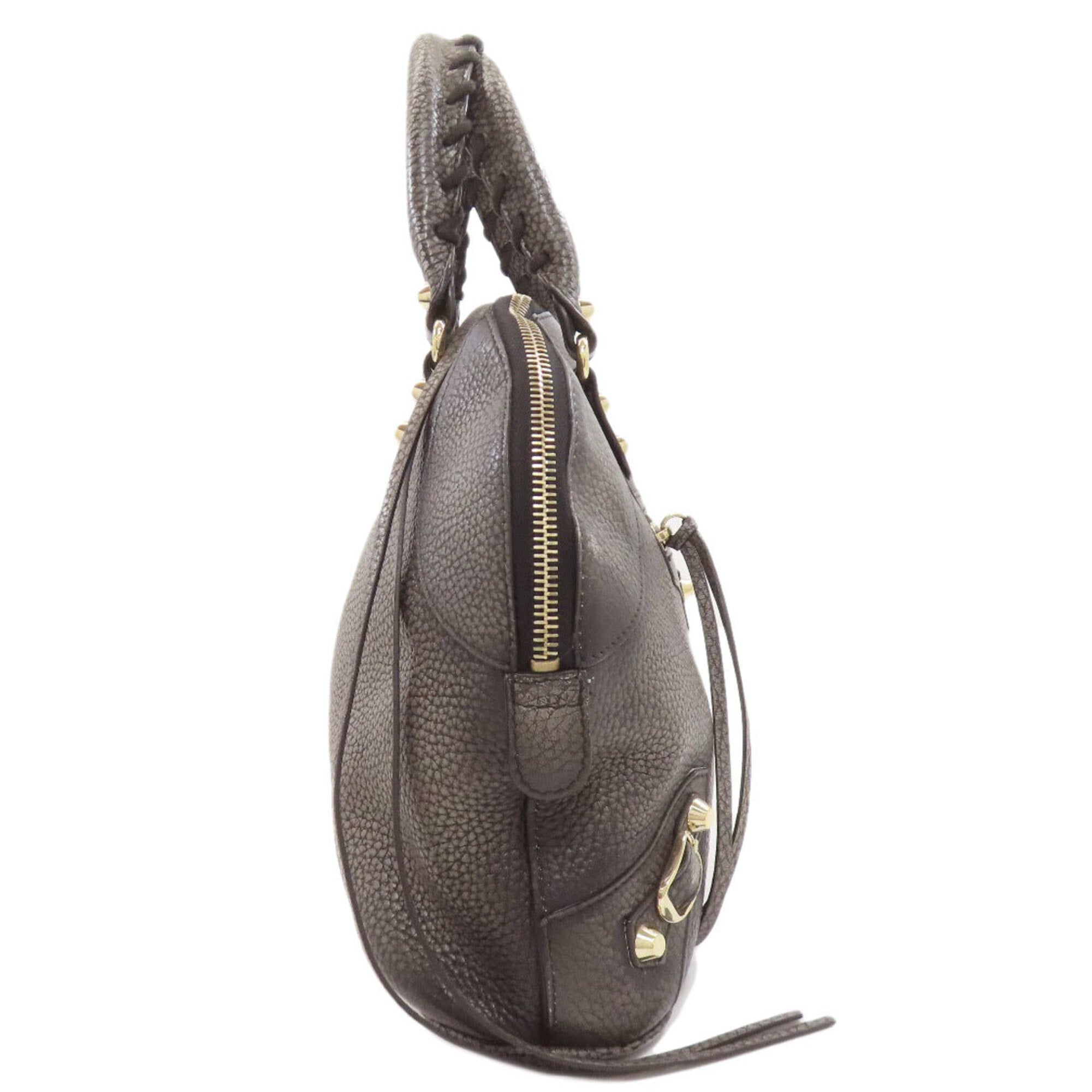 Balenciaga Gray Leather Handbag (Pre-Owned)