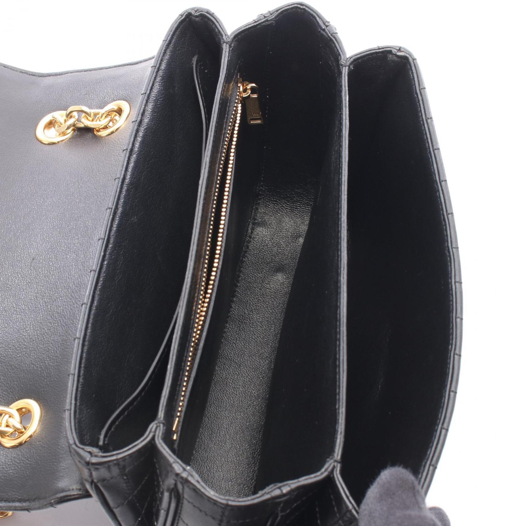 Celine Black Leather Handbag Shoulder Bag (Pre-Owned)