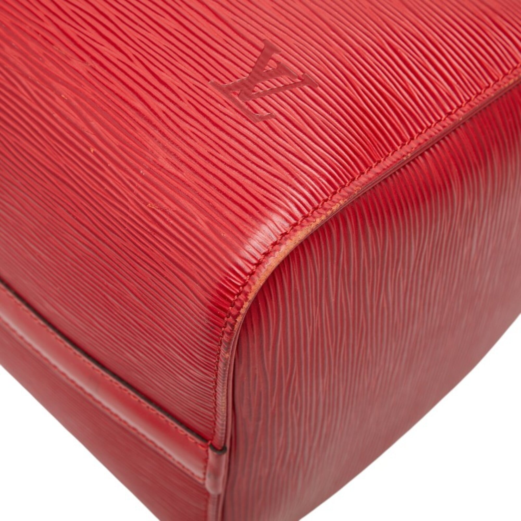 Louis Vuitton Epi Castilian Red Leather Boston Bag Handbag (Pre-Owned)