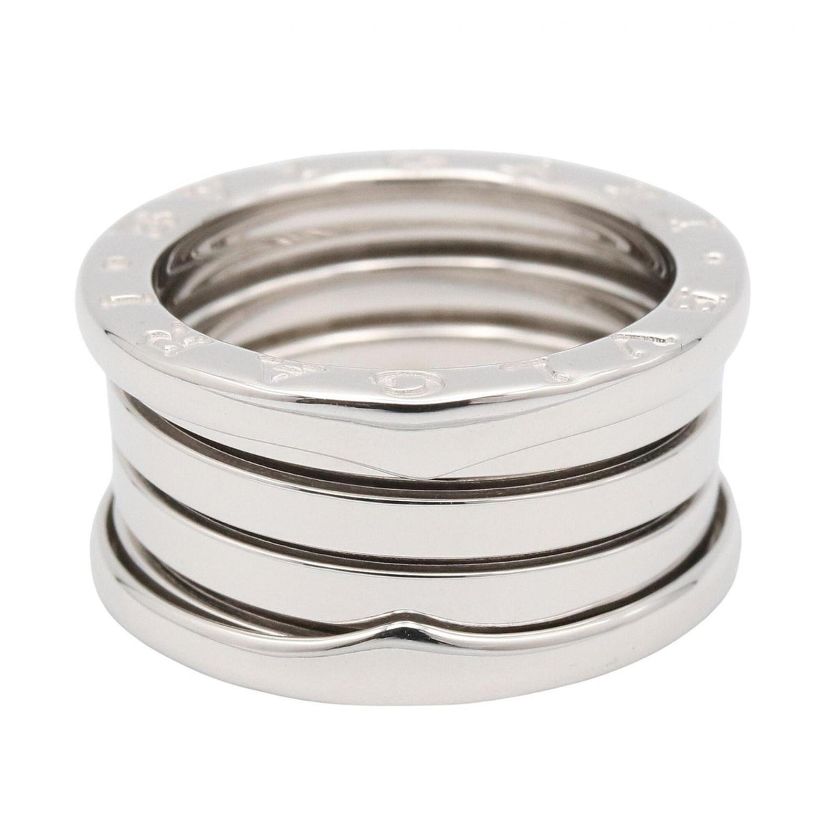 Bvlgari Silver White Gold (18K) Band Ring (Pre-Owned)