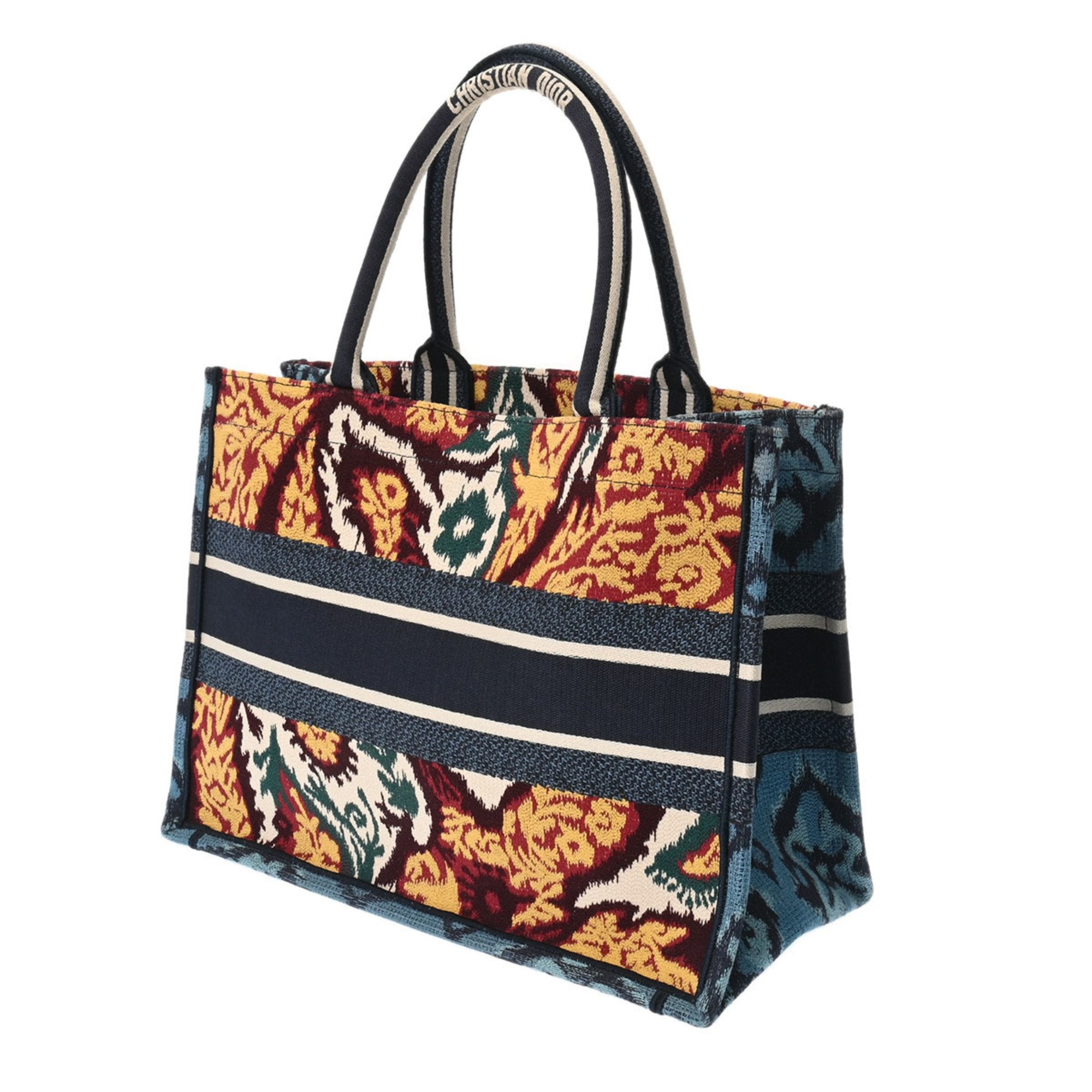 Christian Dior Multi-Color Jacquard Tote Bag (Pre-Owned)
