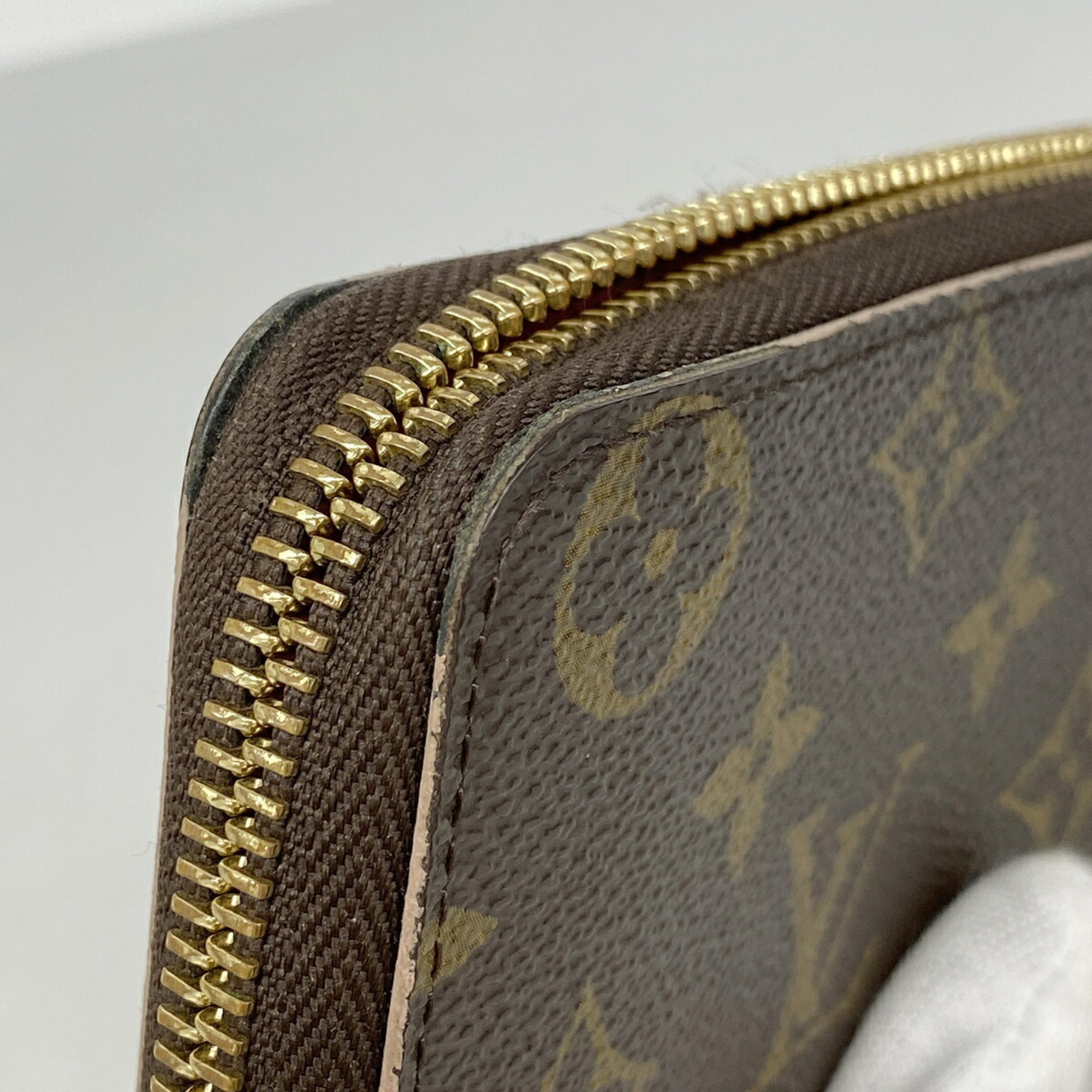 Louis Vuitton Brown Hot Pink Long Wallet (Bi-Fold) (Pre-Owned)