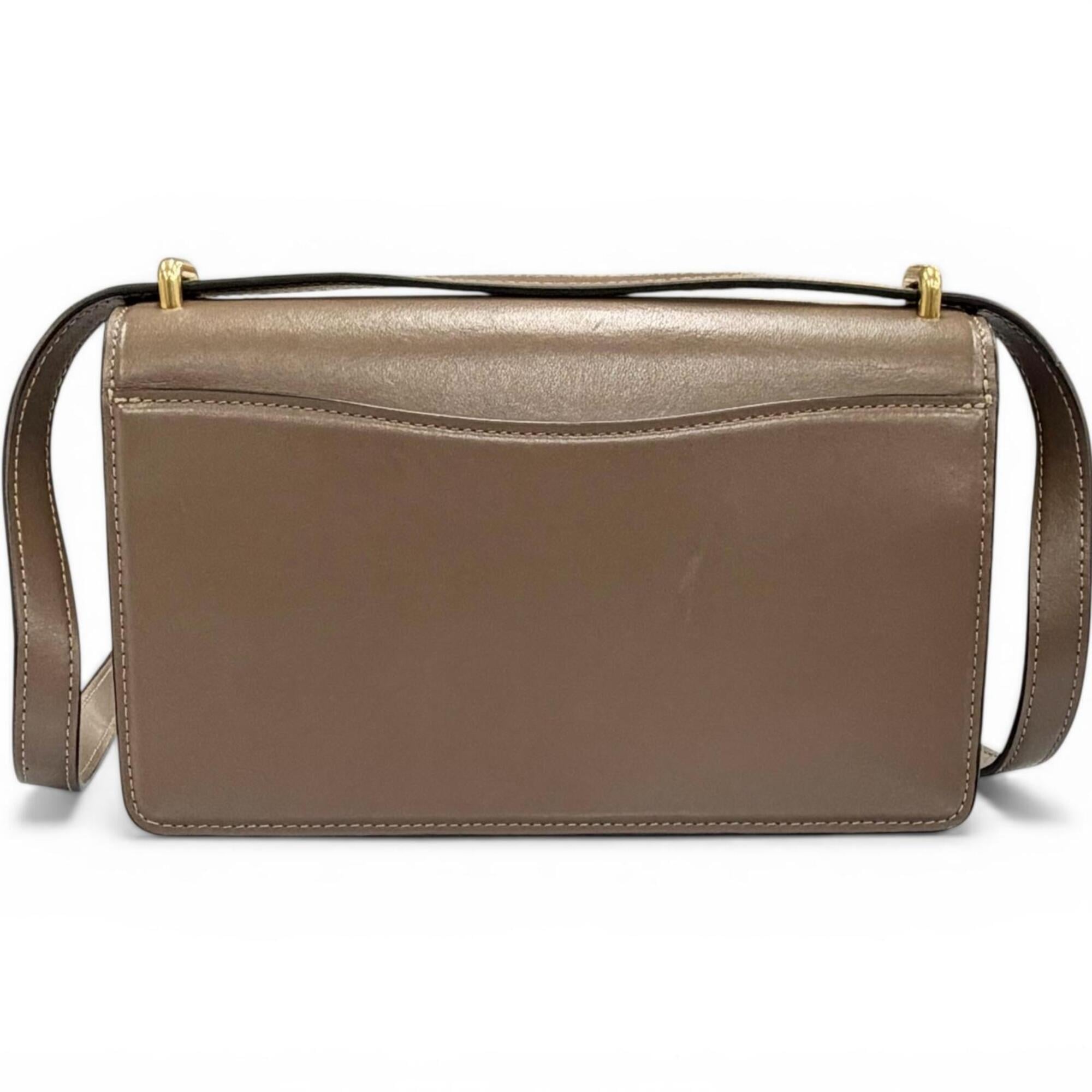 Coach Brown Leather Crossbody Bag Shoulder Bag (Pre-Owned)