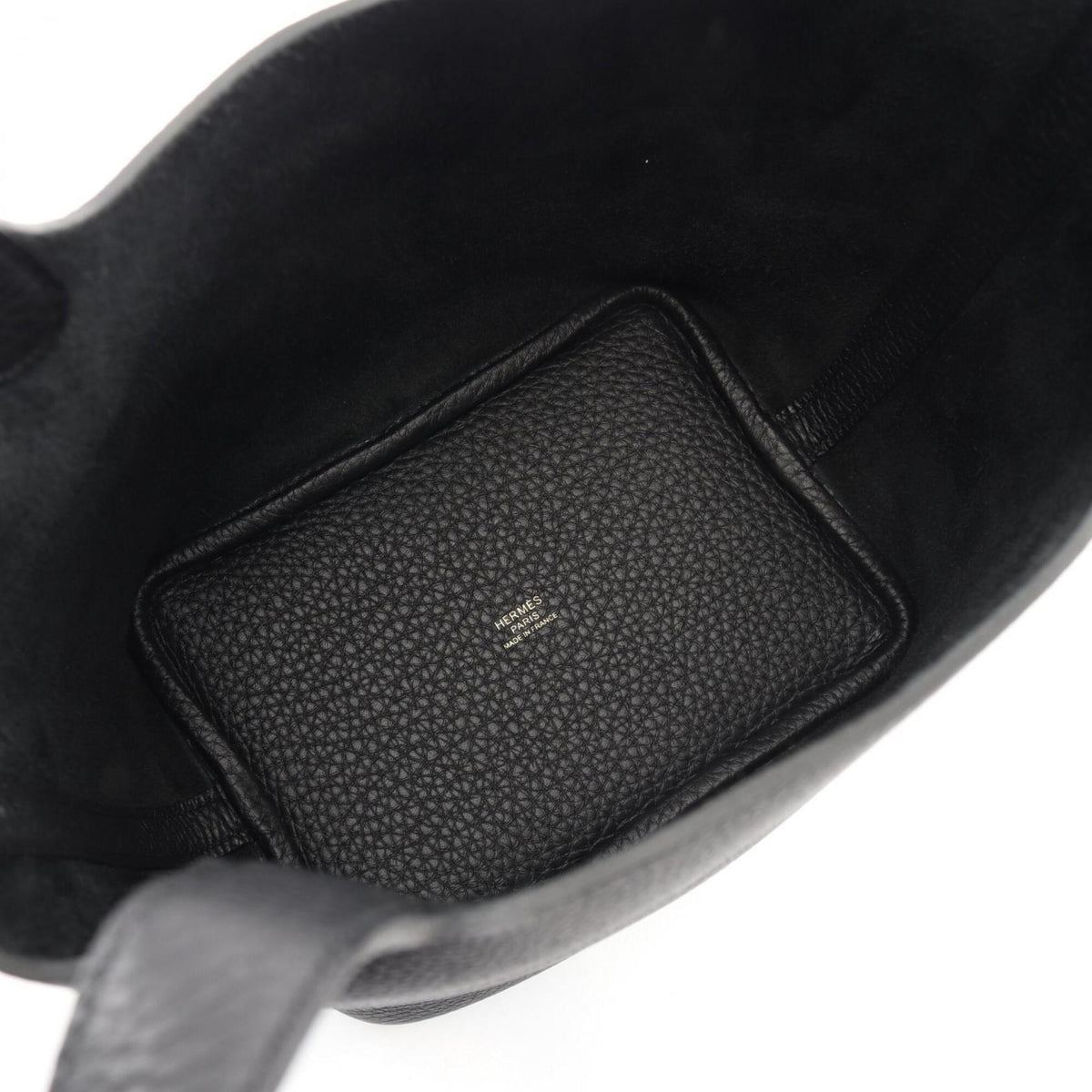 Hermes Black Taurillon Clemence Leather Leather Handbag (Pre-Owned)