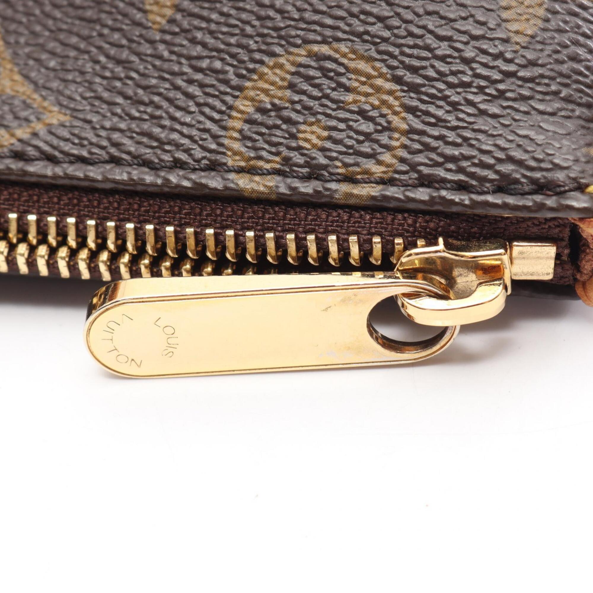 Louis Vuitton Brown Coated Canvas Pvc Monogram Leather Handbag Tote Bag (Pre-Owned)