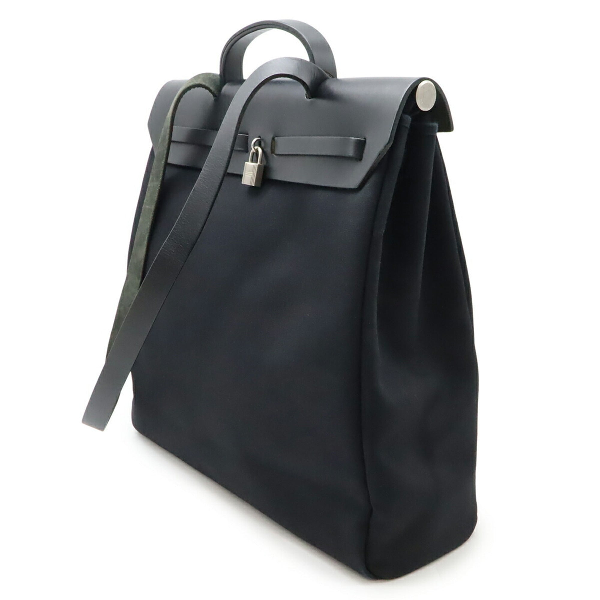 Hermes Black Toile Officier Pochette Shoulder Bag (Pre-Owned)