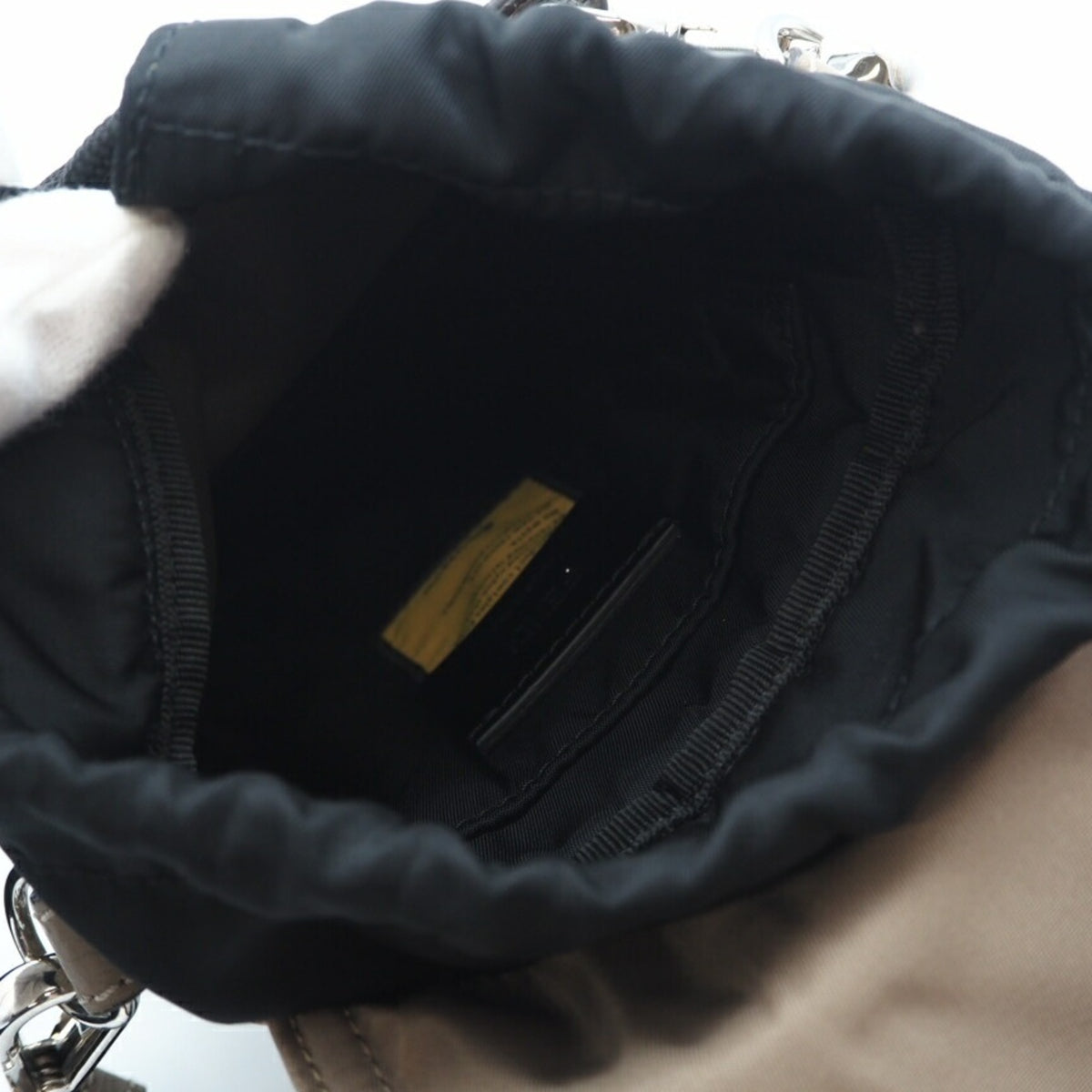 Fendi Beige Nylon Shoulder Bag (Pre-Owned)
