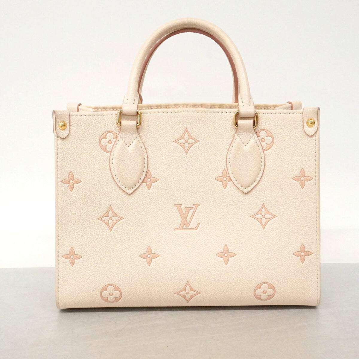 Louis Vuitton Peach White Tote Bag (Pre-Owned)
