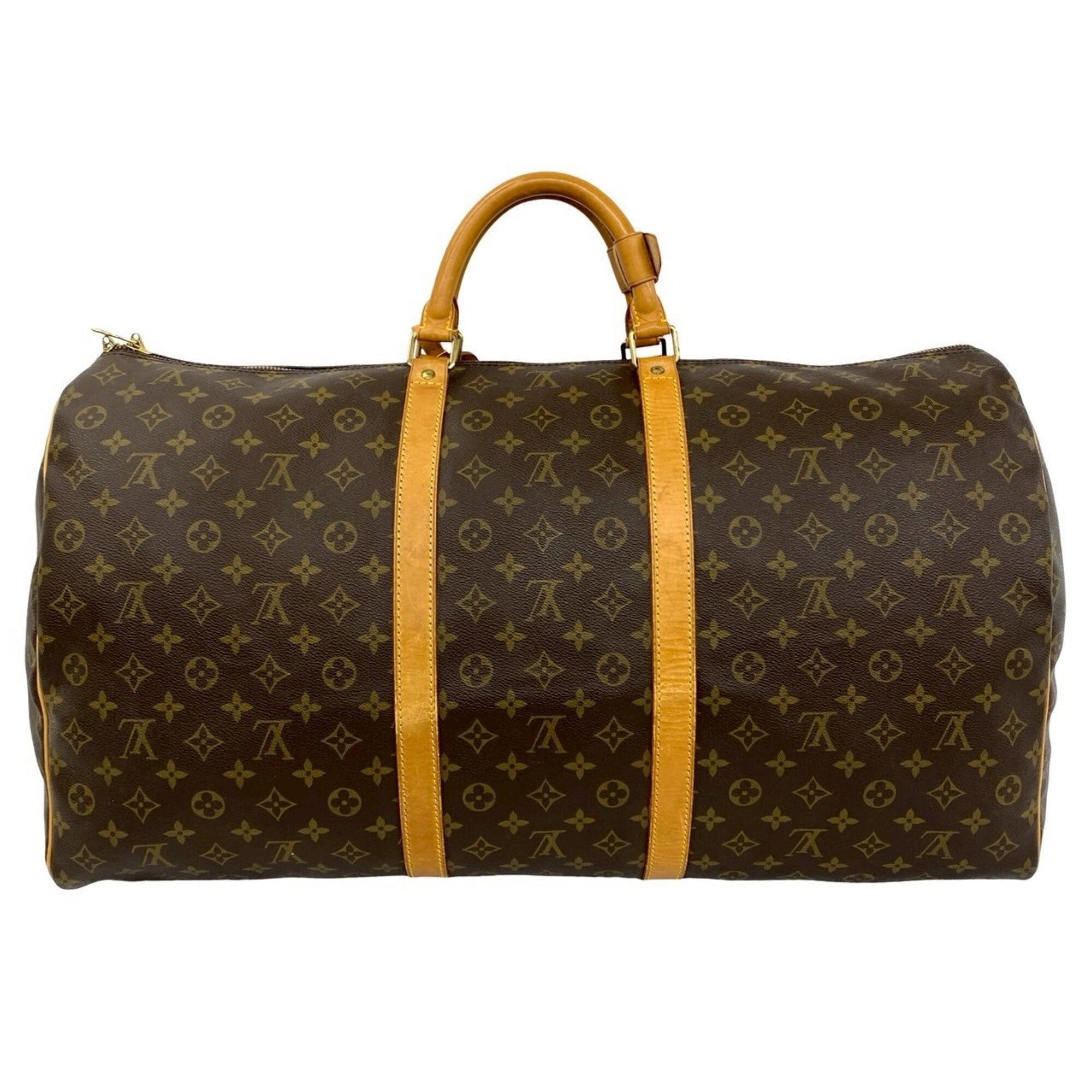 Louis Vuitton Brown Leather Pvc Boston Bag (Pre-Owned)