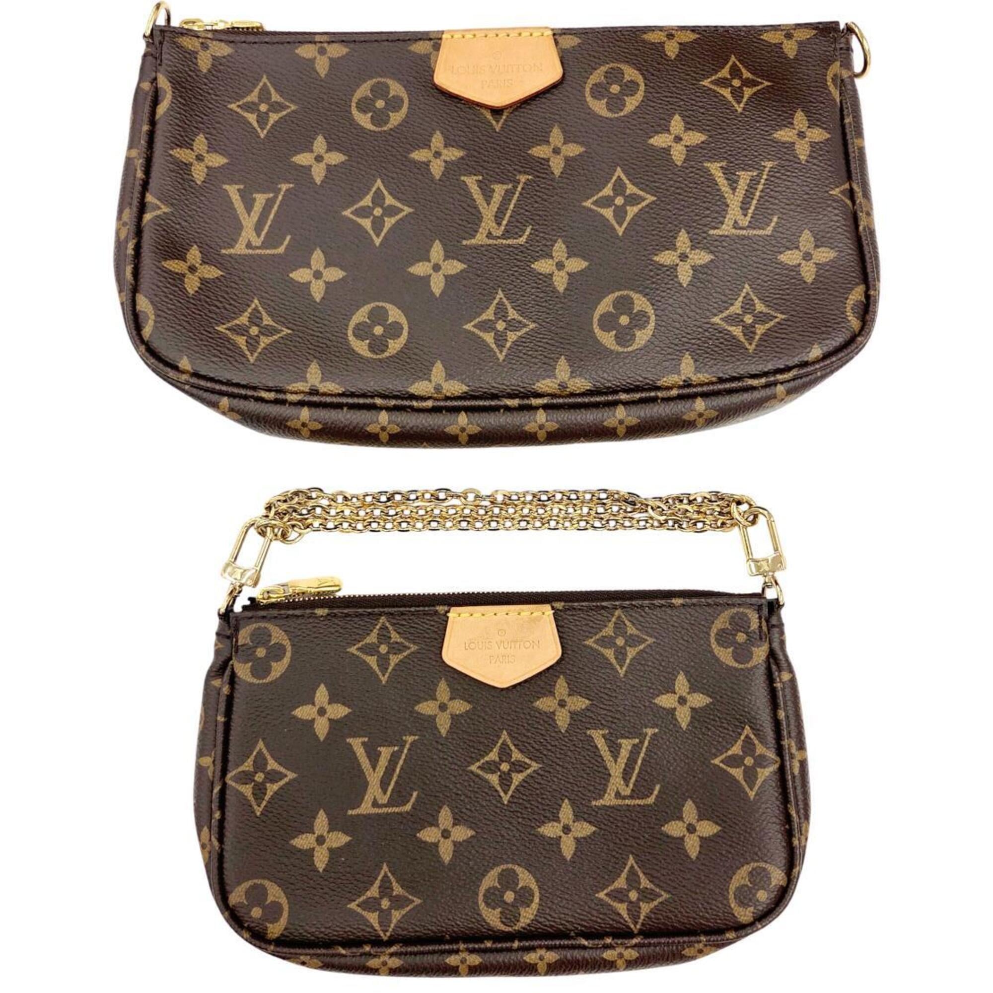 Louis Vuitton Brown Monogram Pochette Pouch Shoulder Bag (Pre-Owned)