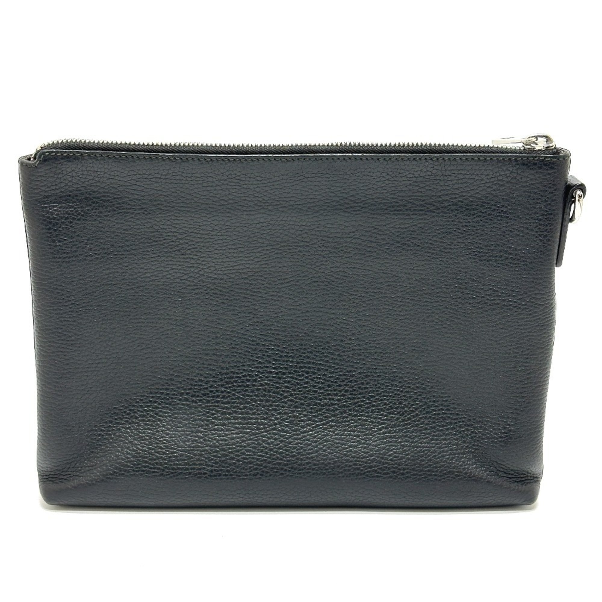 Gucci Black Leather Clutch Bag (Pre-Owned)