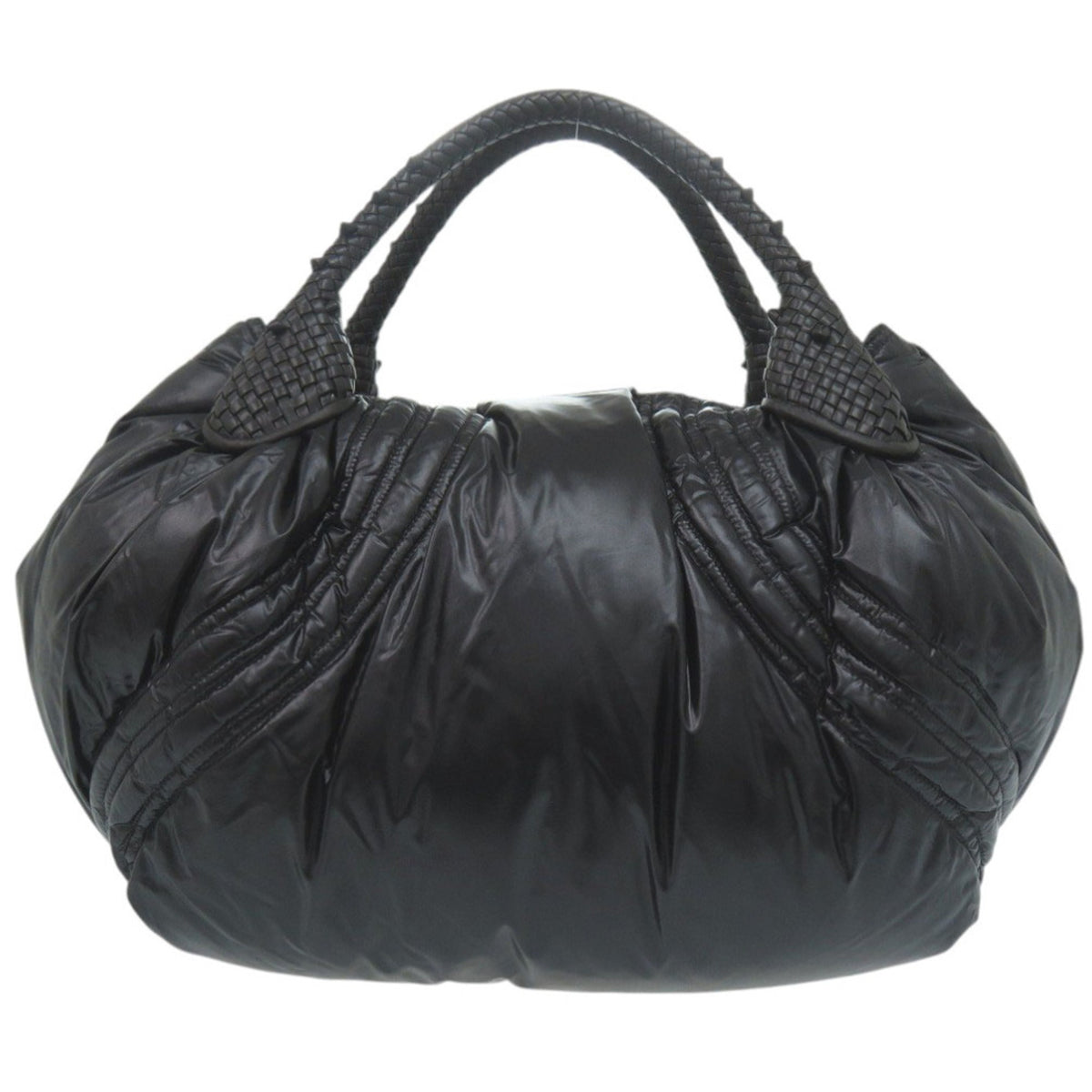 Fendi Black Nylon Leather Handbag (Pre-Owned)