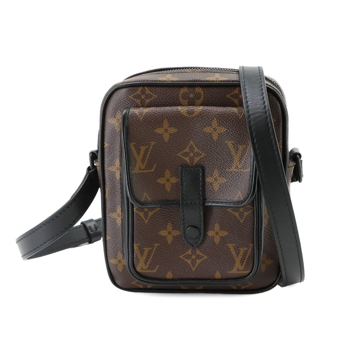 Louis Vuitton Monogram Macassar Canvas Leather Handbag Shoulder Bag (Pre-Owned)