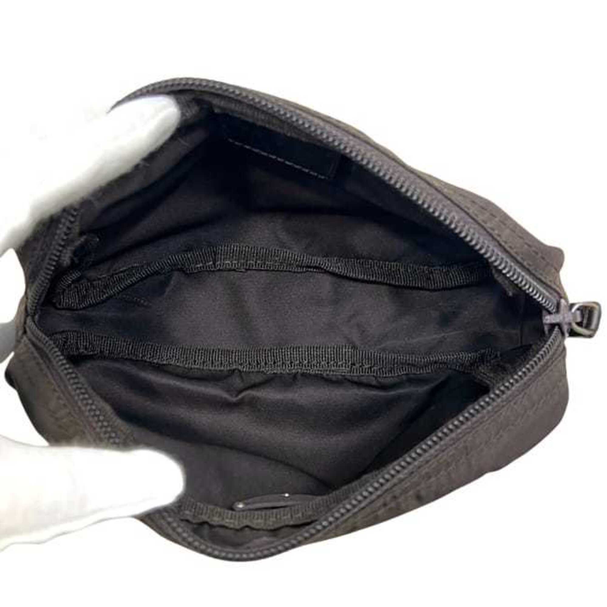 Prada Brown Dark Brown Nylon Pouch (Pre-Owned)