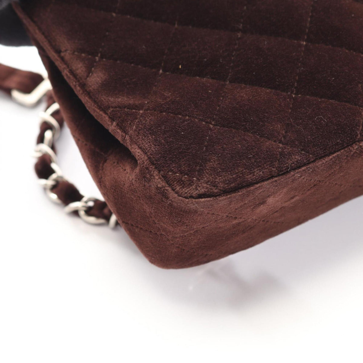Chanel Matelasse Brown Fabric Backpack Handbag (Pre-Owned)