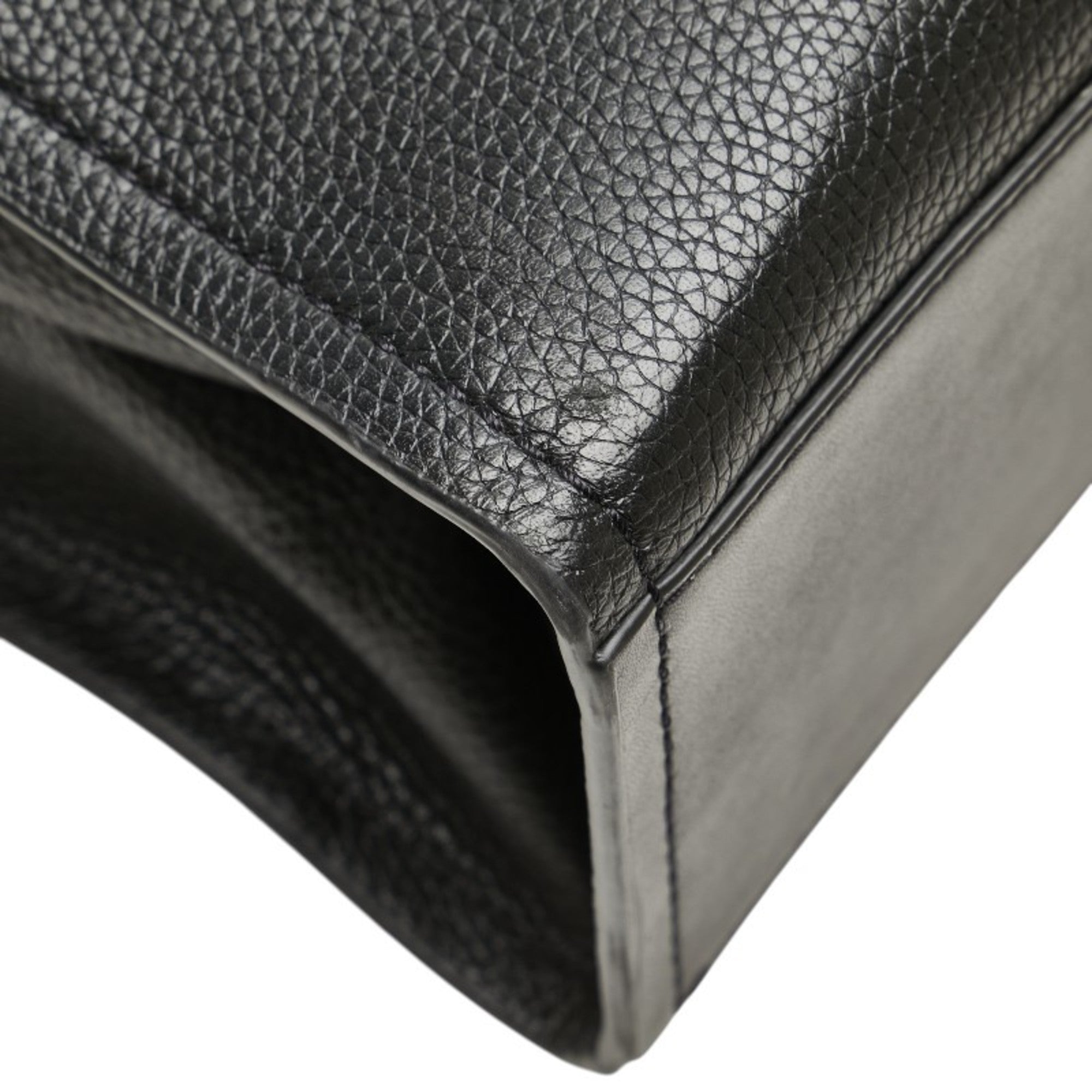 Michael Kors Black Leather Shoulder Bag Tote Bag (Pre-Owned)