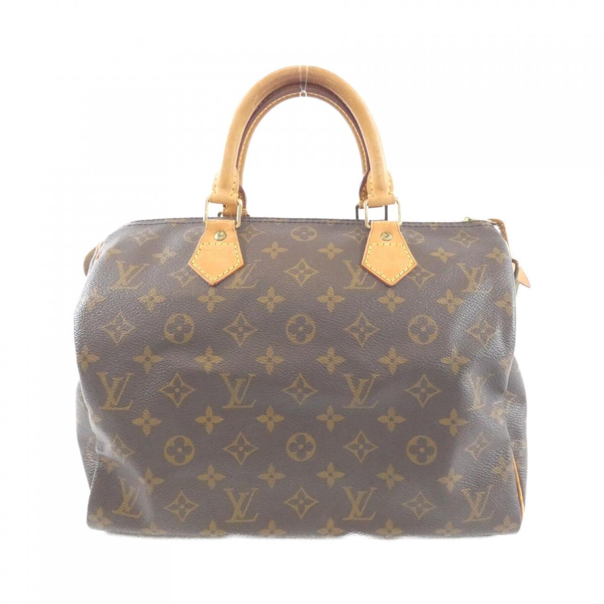 Louis Vuitton Marron Coated Canvas Boston Bag (Pre-Owned)