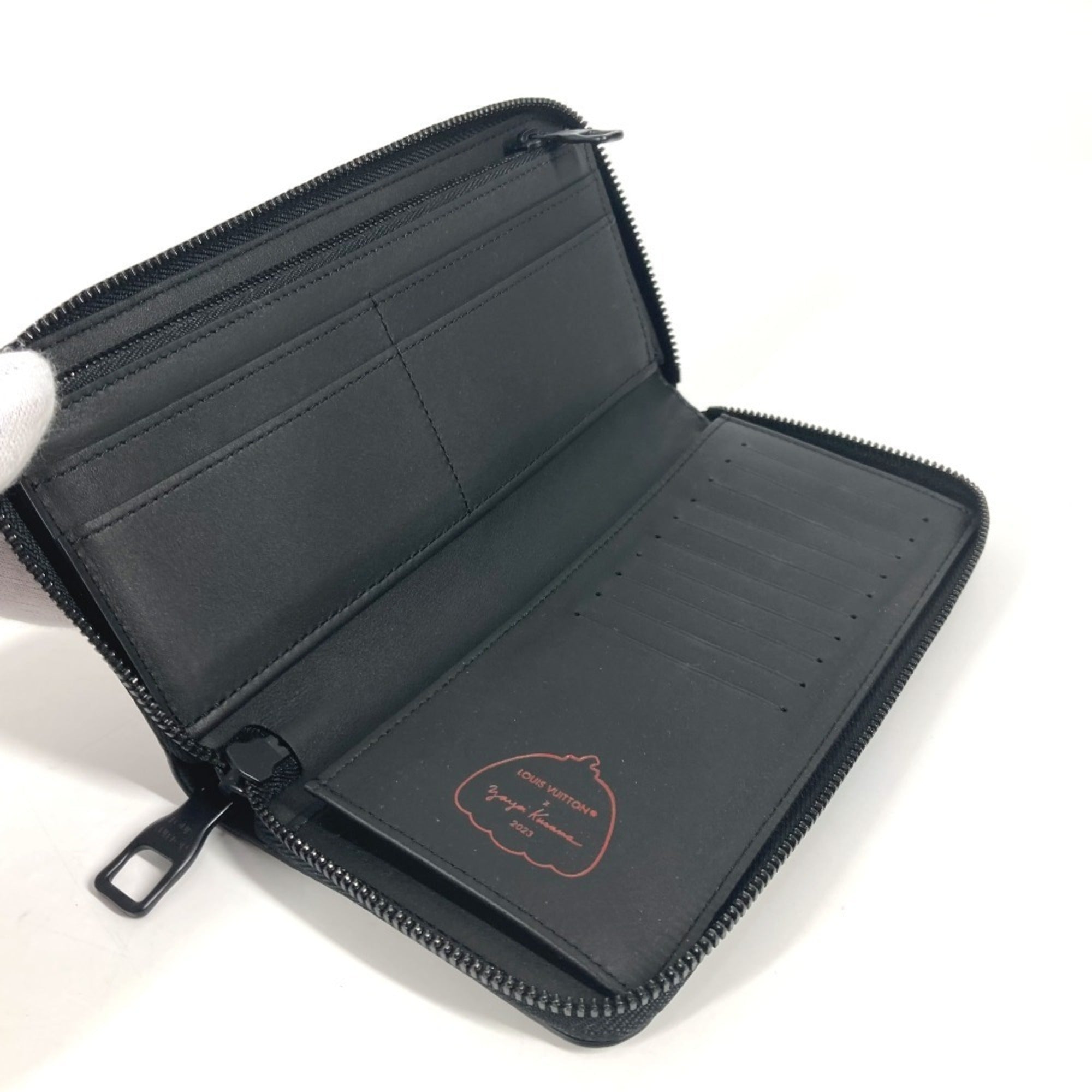 Louis Vuitton Monogram Empreinte Black Noir Red Color Monogram Empreinte Long Wallet (Bi-Fold) (Pre-Owned)