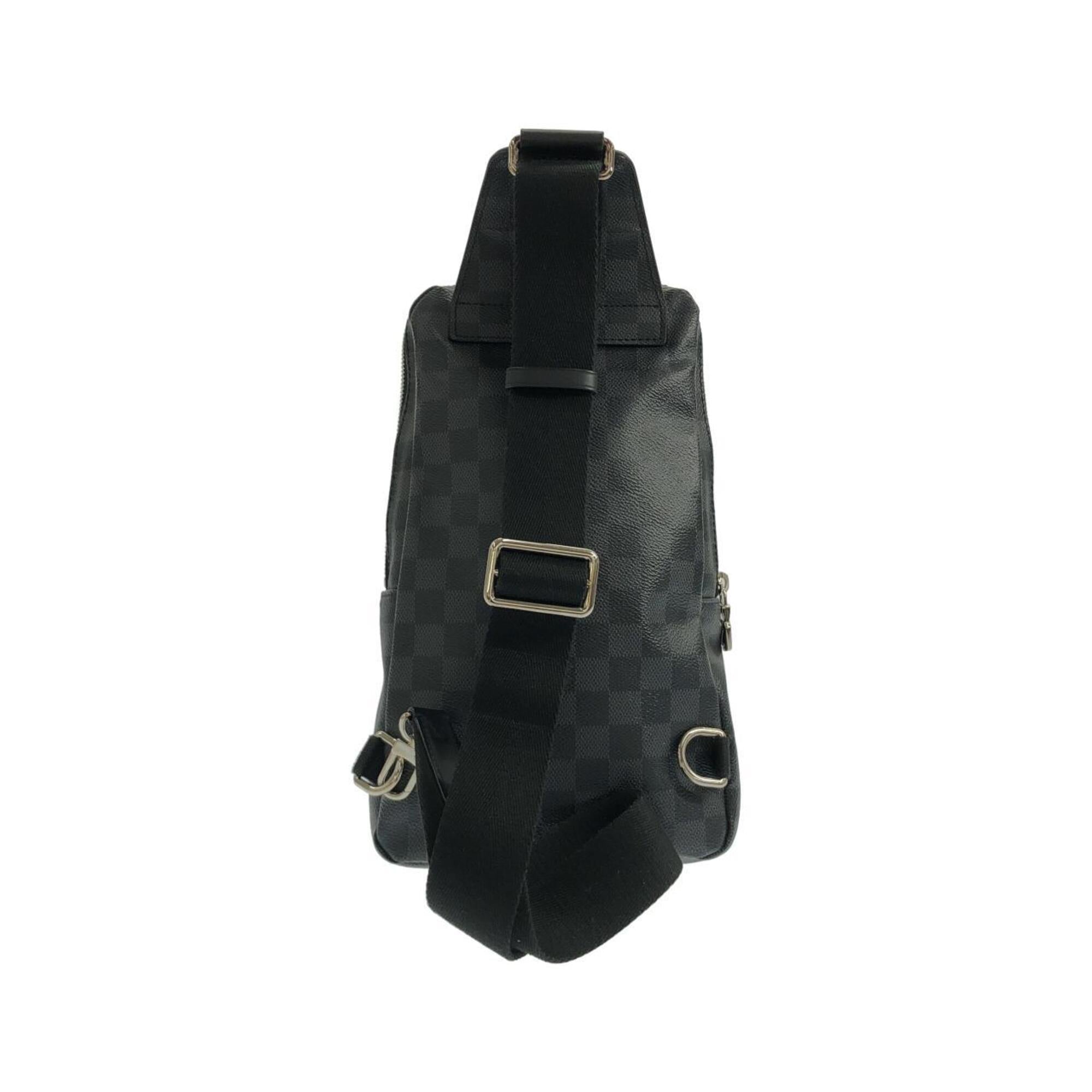 Louis Vuitton Dark Gray Graphite Coated Canvas Shoulder Bag (Pre-Owned)