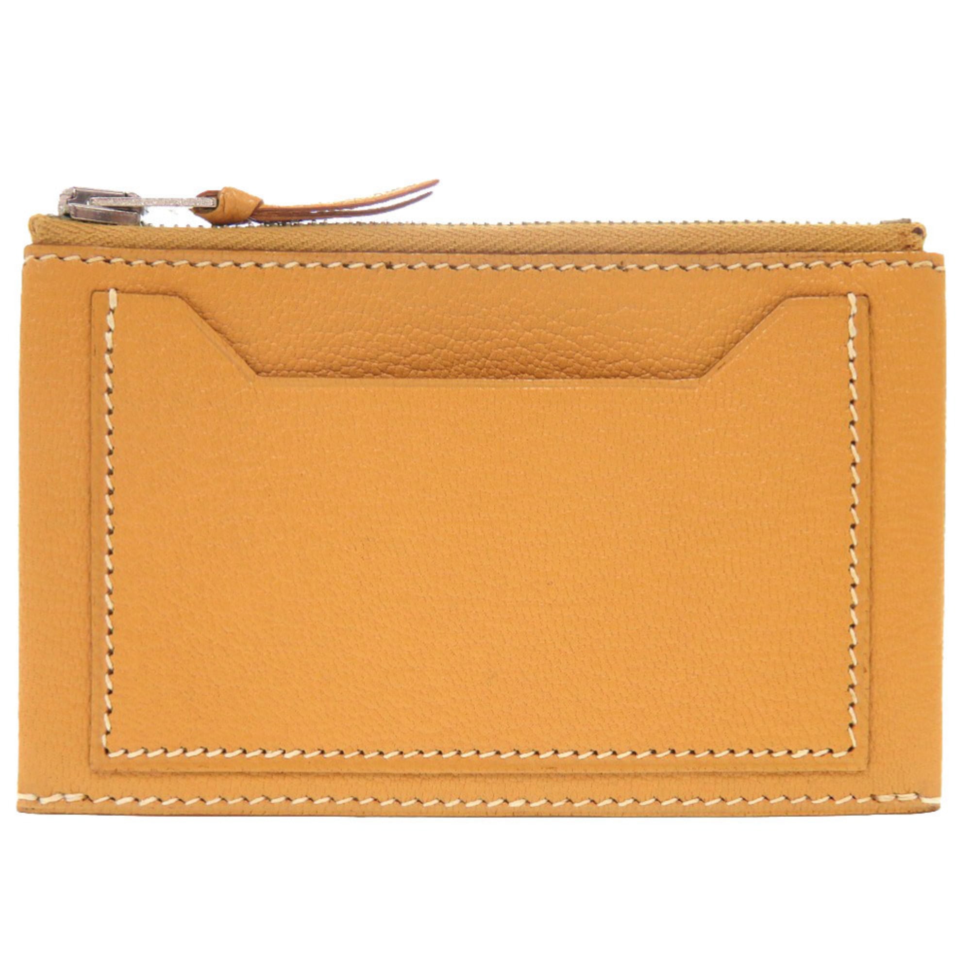 Hermes Natural Sable Chevre Leather Coin Purse/Coin Case (Pre-Owned)