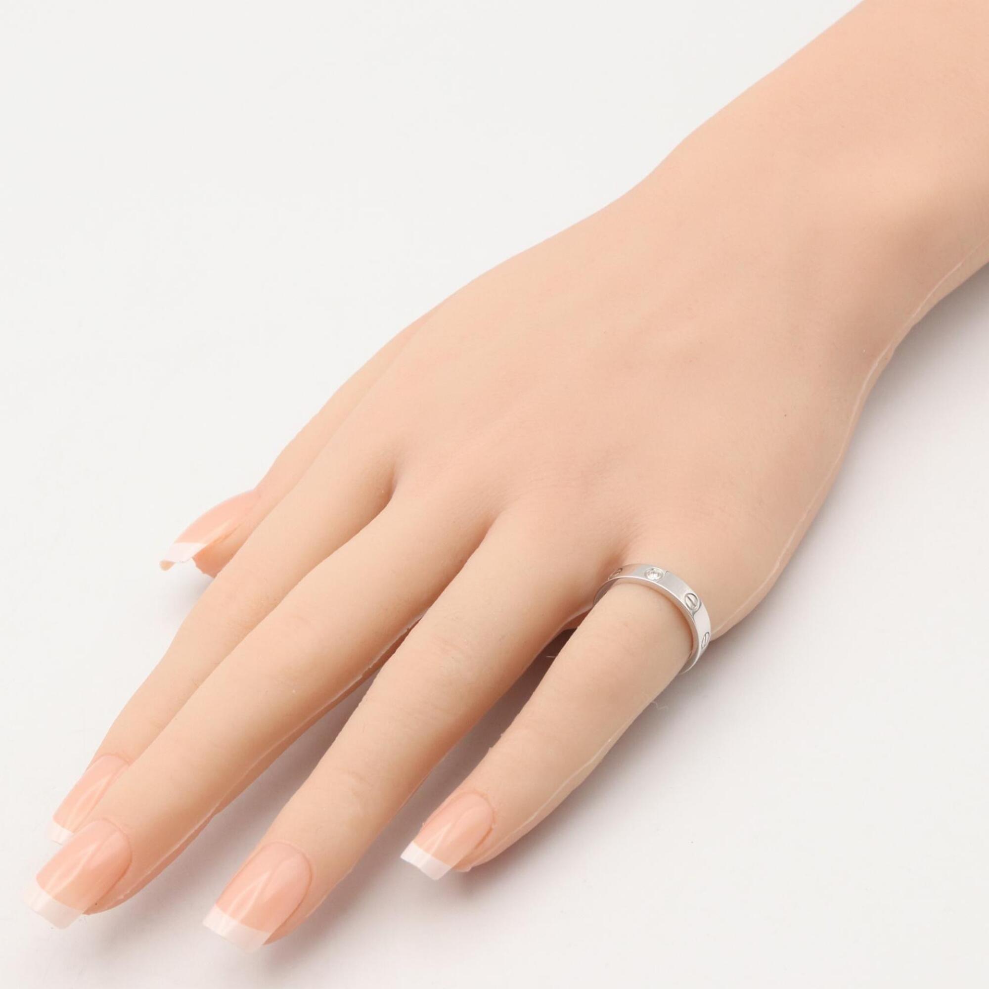 Cartier Silver Clear White Gold (18K) Band Ring (Pre-Owned)